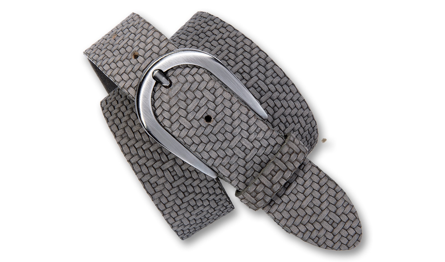 Silbergift Ledergürtel »Ledergürtel mit junger stylischer Flechtstruktur«