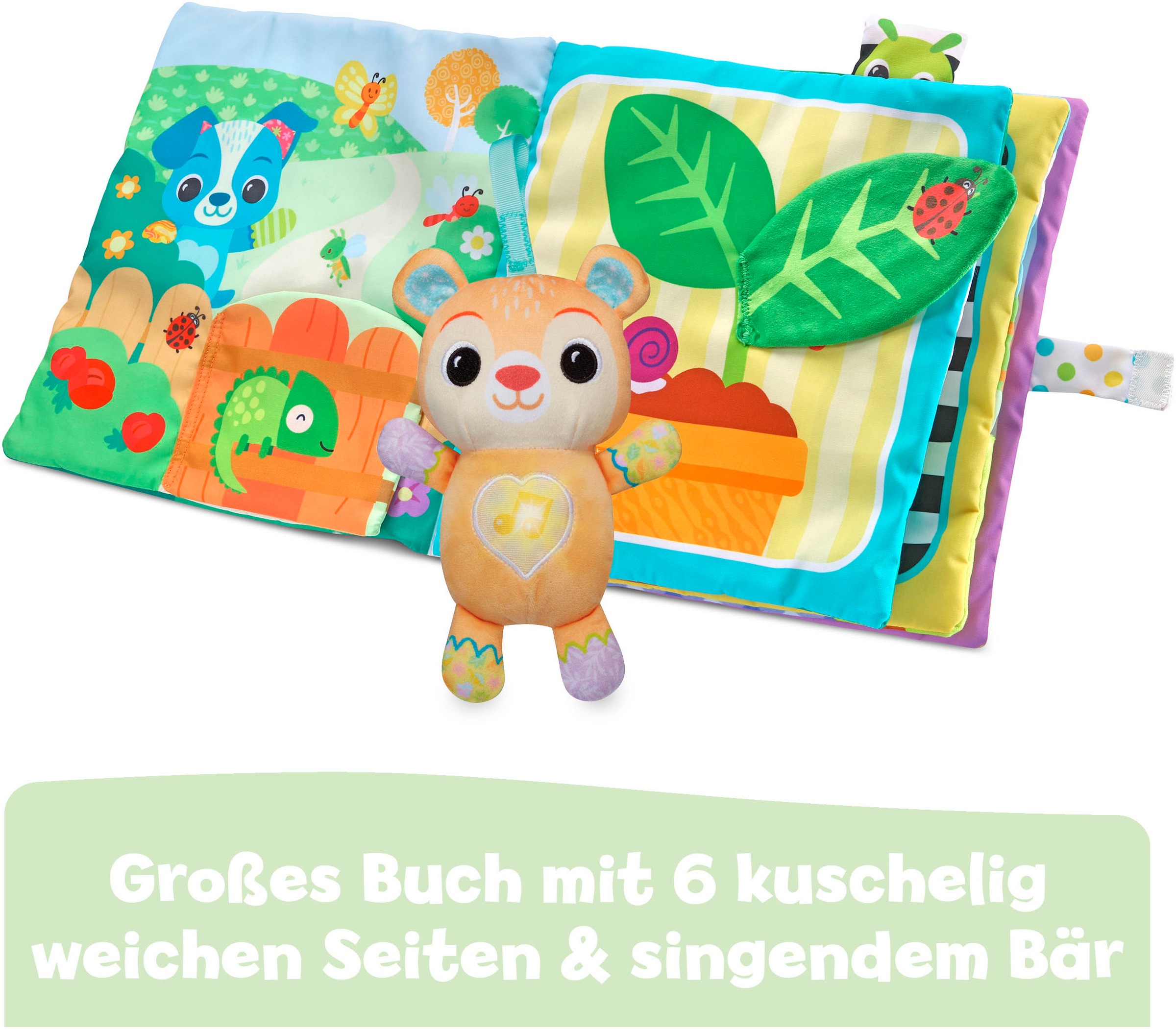 Vtech® Stoffbuch »Vtech Baby, Mein großes Plüschbuch«, mit Licht- und Soundeffekt