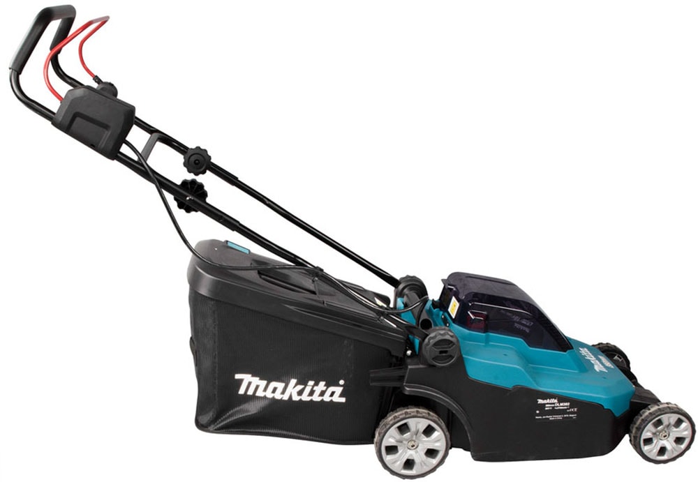 Makita Akkurasenmäher »DLM382PM2«, mit 2 Akkus 18V/4Ah LXT und Doppel-Schnellladegerät