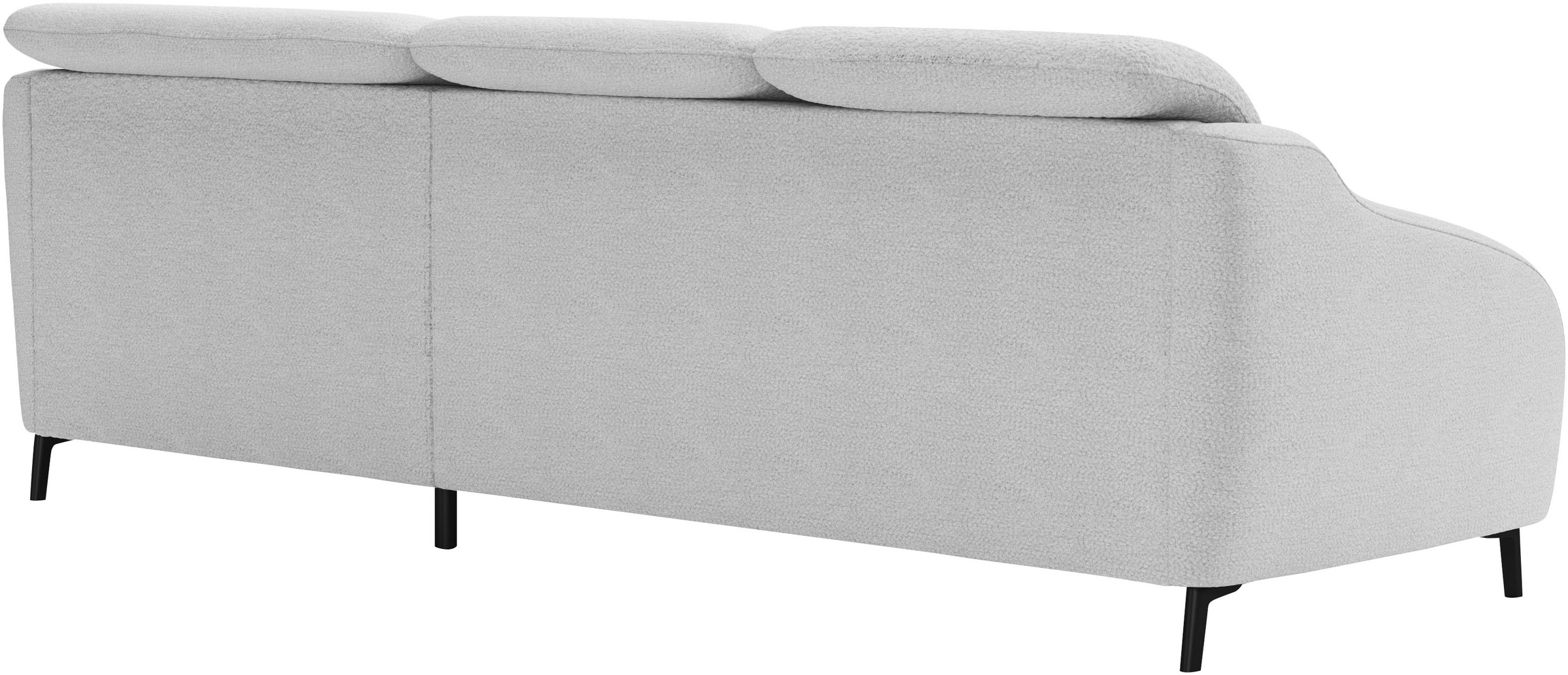 Ecksofa SIT & MORE "Blues L-Form", silber, B:271cm H:93cm T:191cm, 100% Polyester, Sofas, Ecksofa, wahlweise mit Klapptisch und USB 9