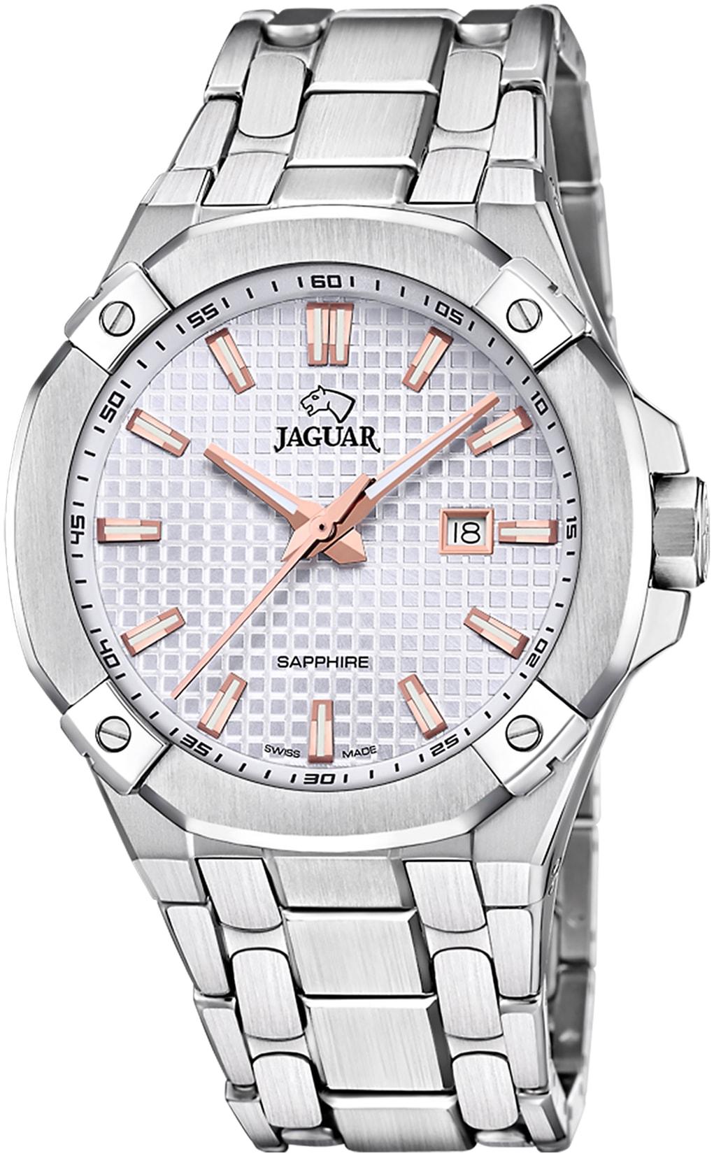 Jaguar Quarzuhr »Executive«, Armbanduhr, Herrenuhr, Saphirglas, Swiss Made, bis 10 bar wasserdicht