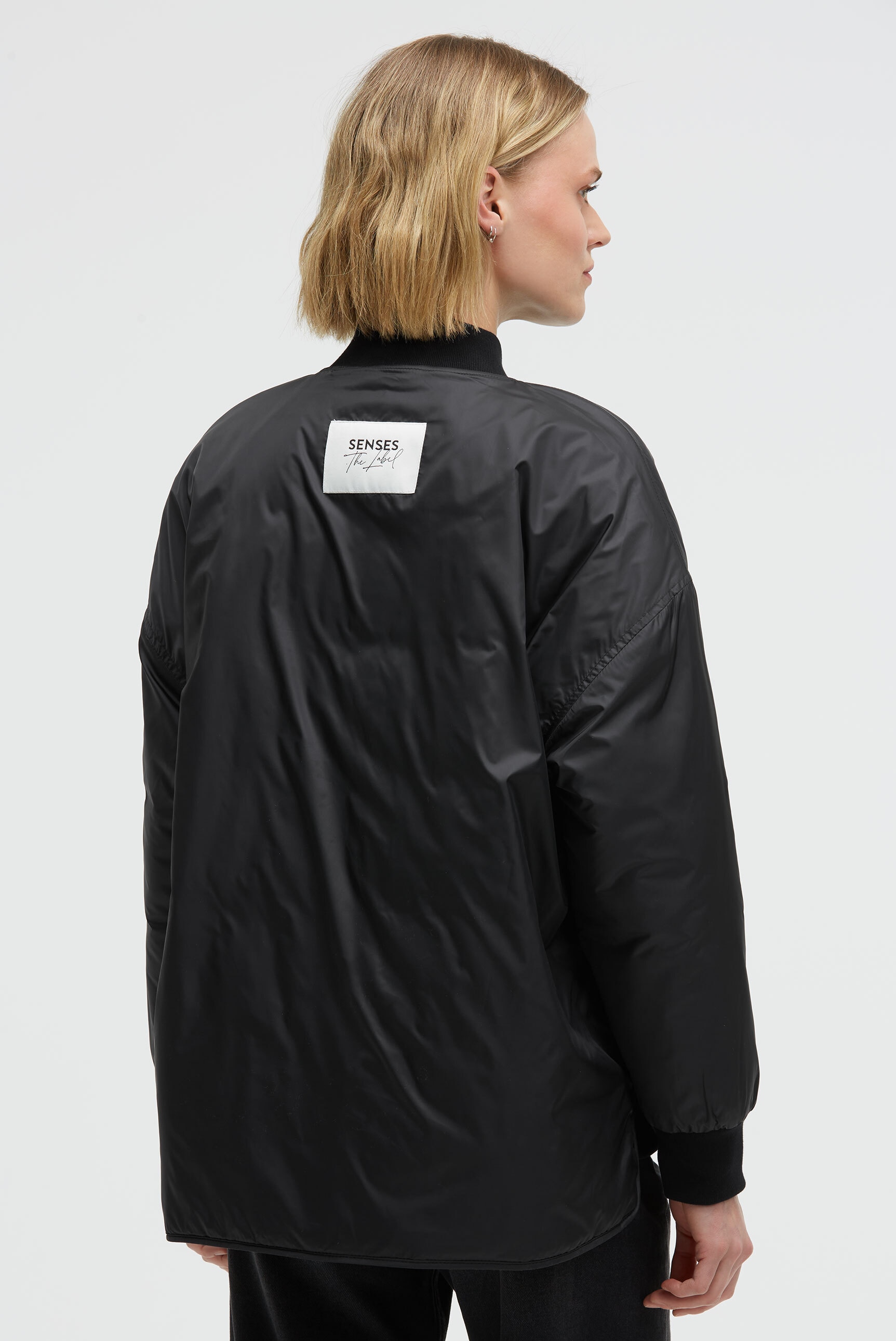 SENSES.THE LABEL Blouson, ohne Kapuze, mit Seitenschlitzen am Saum