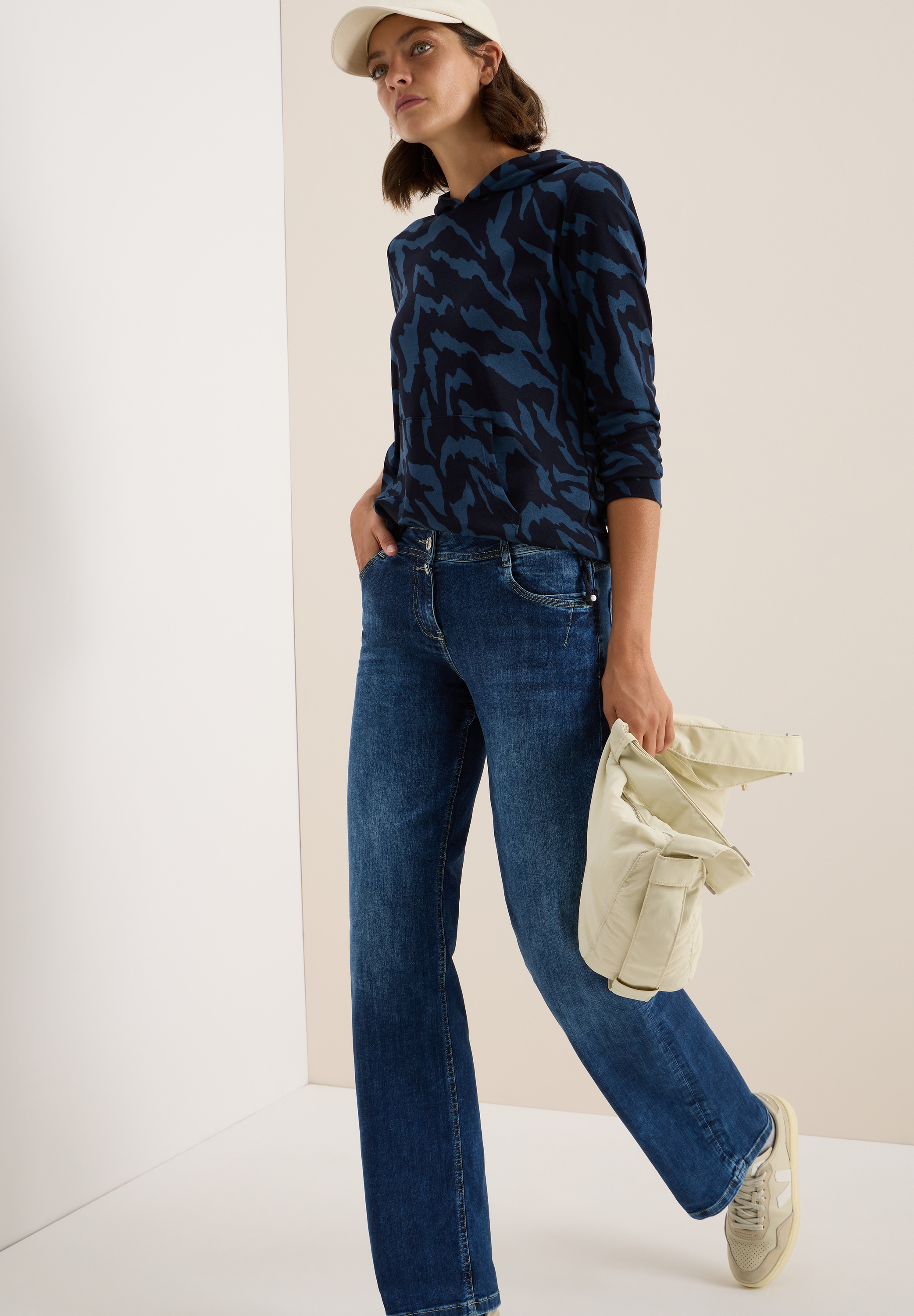 Cecil Sweatshirt, mit All-Over Print