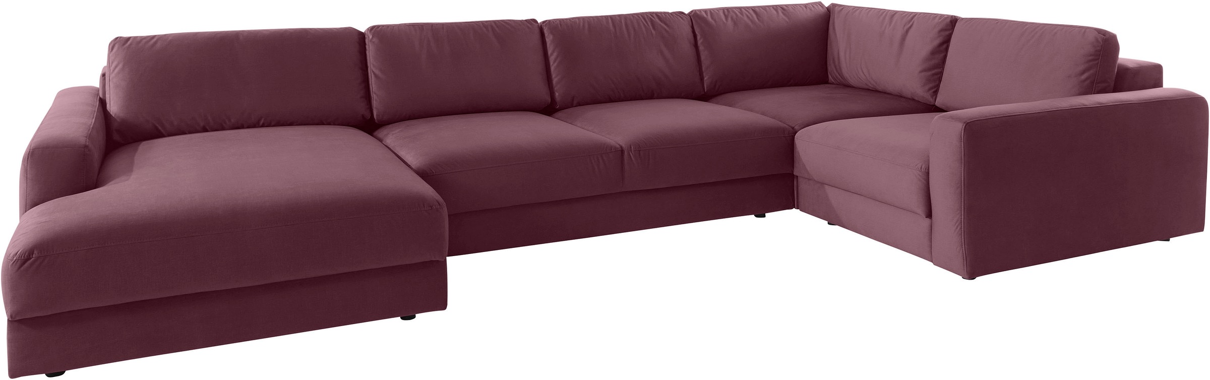 Places of Style Wohnlandschaft »Bloomfield, U-Form«, mit extra tiefer Sitzfläche, wahlweise mit Sitztiefenverstellung