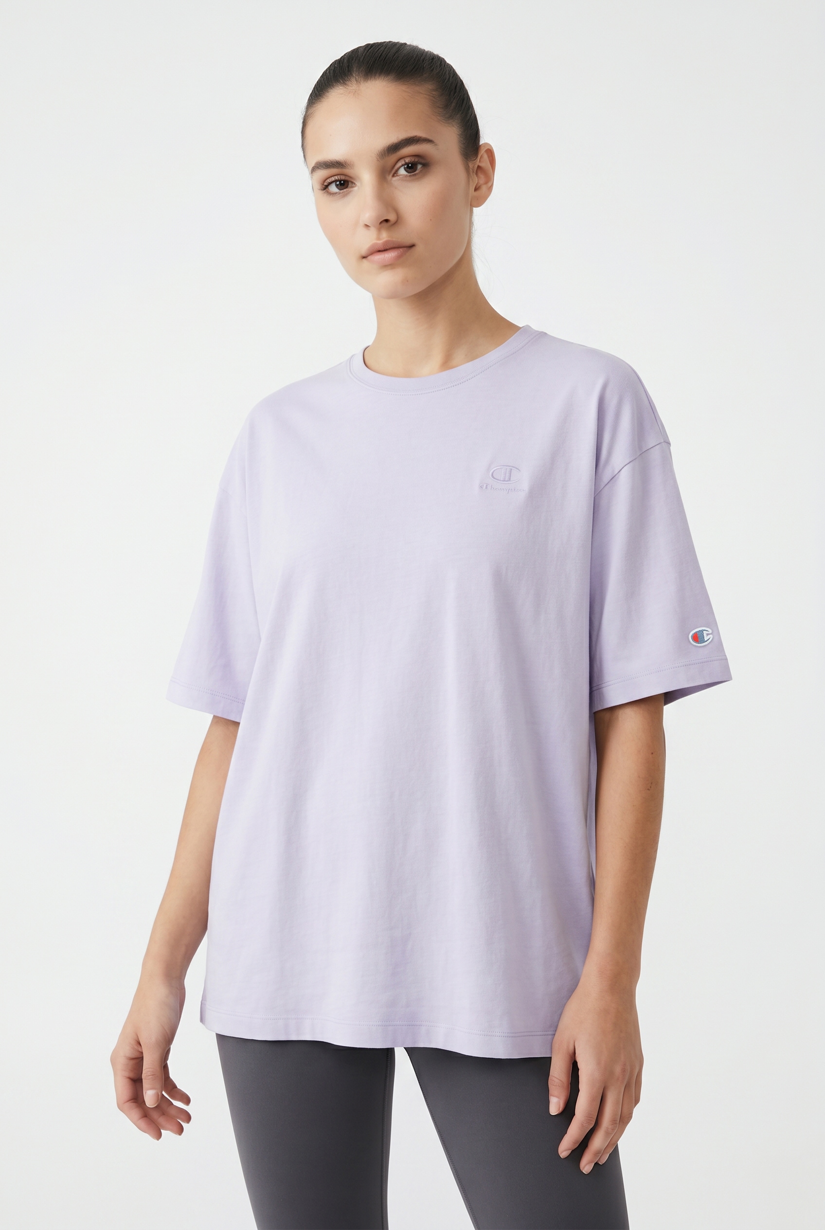Champion T-Shirt "ICONS WASH Oversize T-Shirt" mit Rundhalsausschnitt, Kurzarm, aus Baumwolle, Oversize-Schnitt