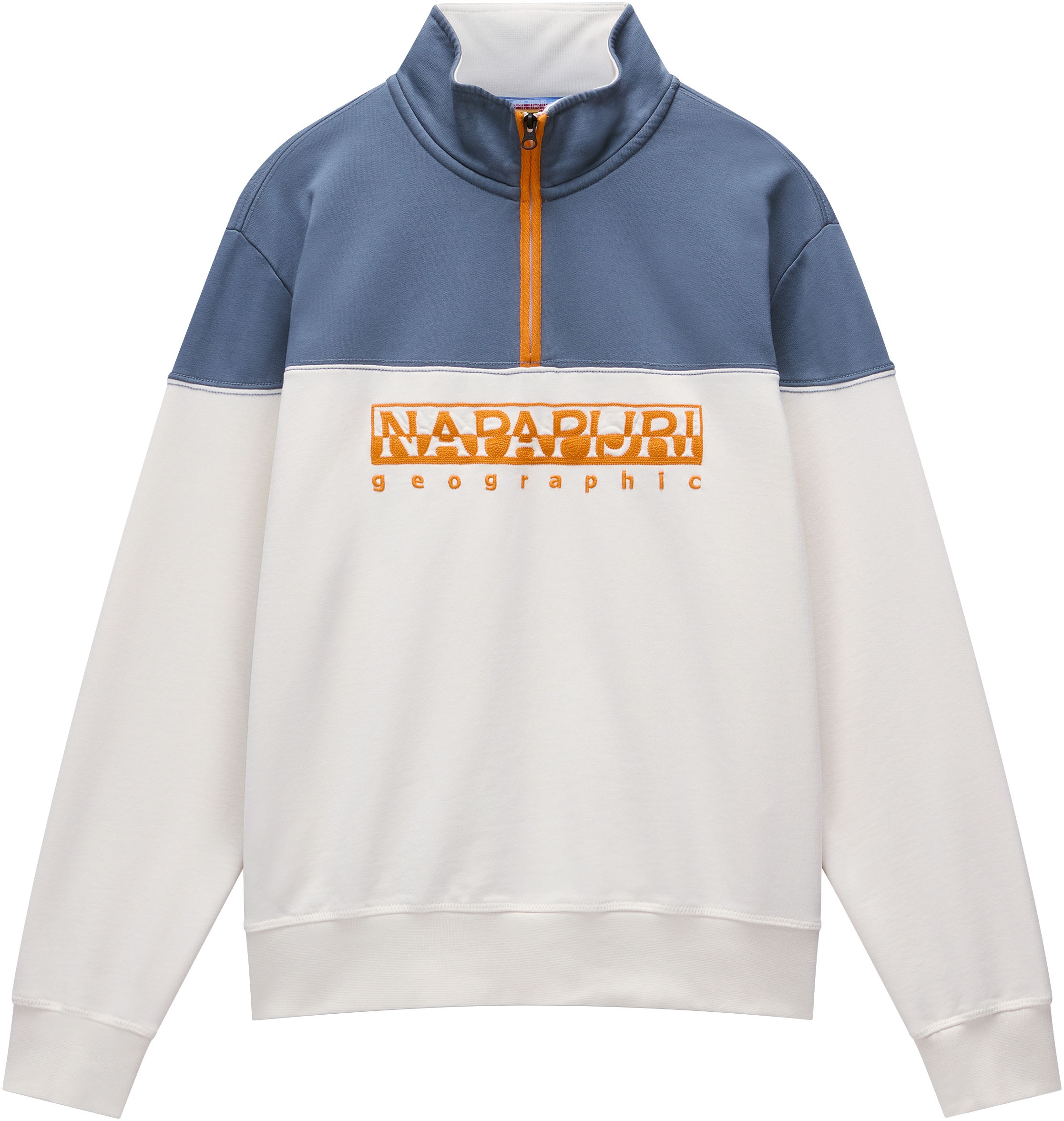 Napapijri Sweatshirt "B-SATURNIA HZ", mit Reißverschluss vorn, aus Baumwolle in Sweatware