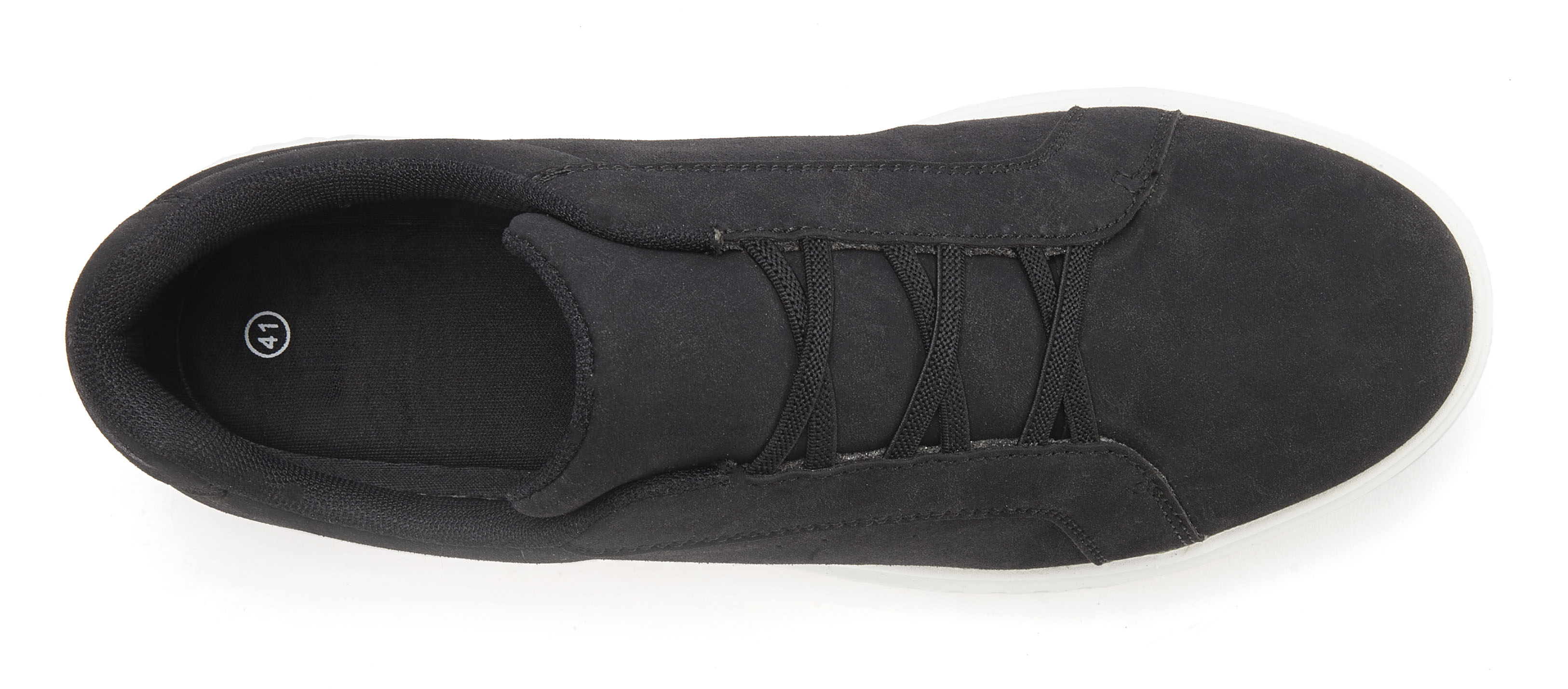 Thumbnail - John Devin Sneaker "Freizeitschuh,", mit elastischen Bändern für schnelles Reinschlüpfen, Unisex VEGAN
