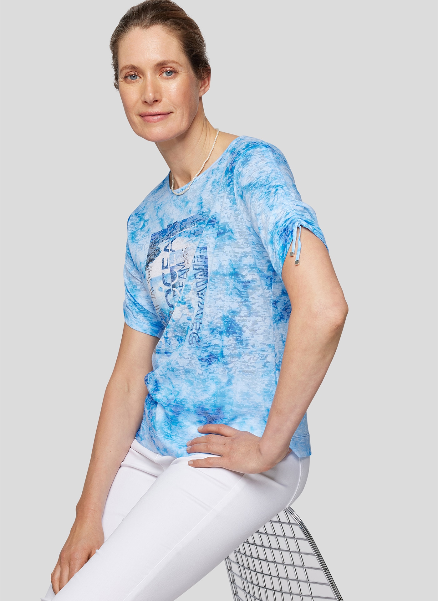 Rabe Print-Shirt »RABE T-Shirt mit abstrakter Musterung«