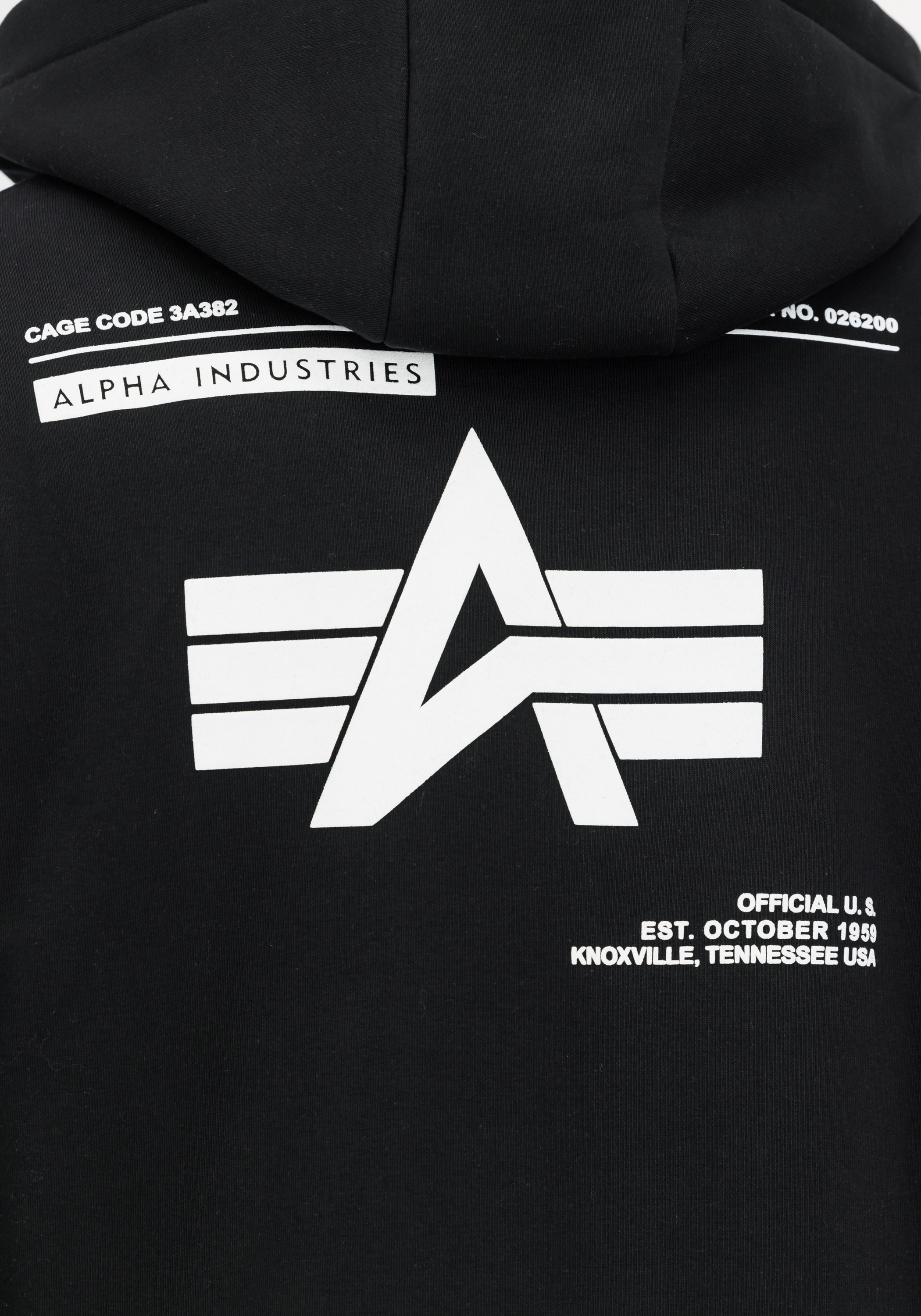 Alpha Industries Hoodie »Label Hoodie Zip Backprint«
