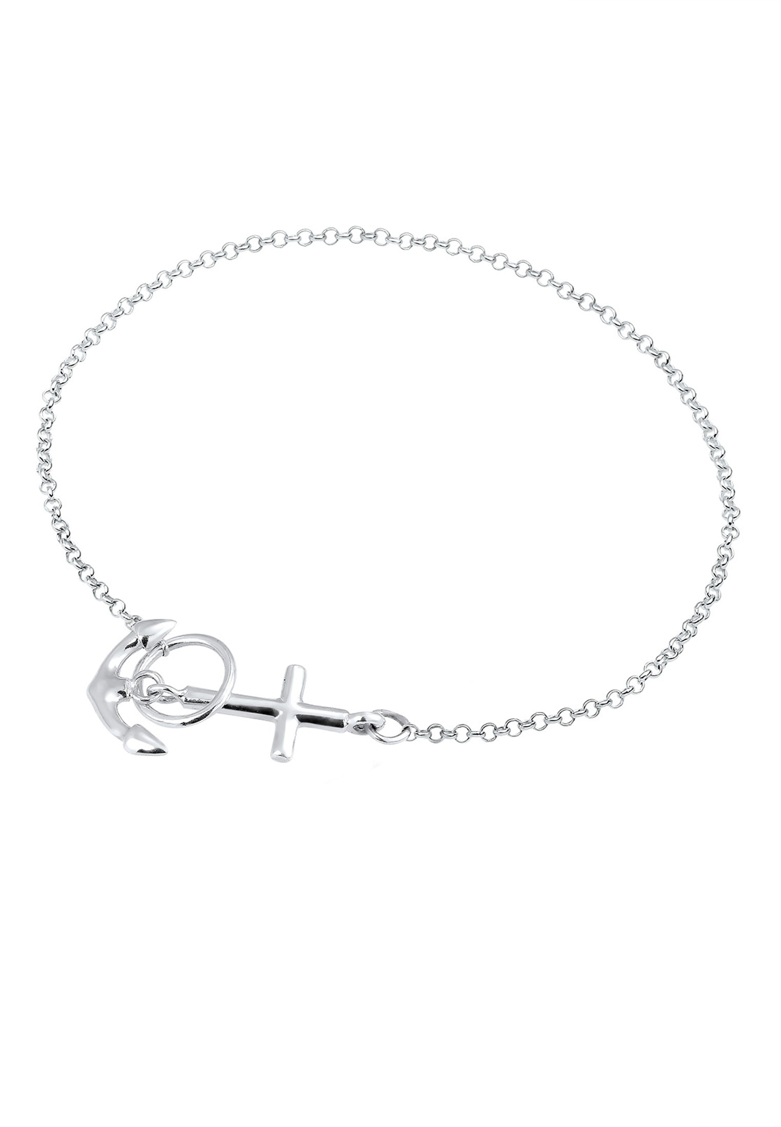 Elli Armband »Anker Kreuz 925 Silber«