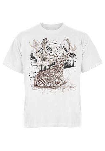 Der Trachtler T-Shirt mit Tiermotiv-Print kaufen