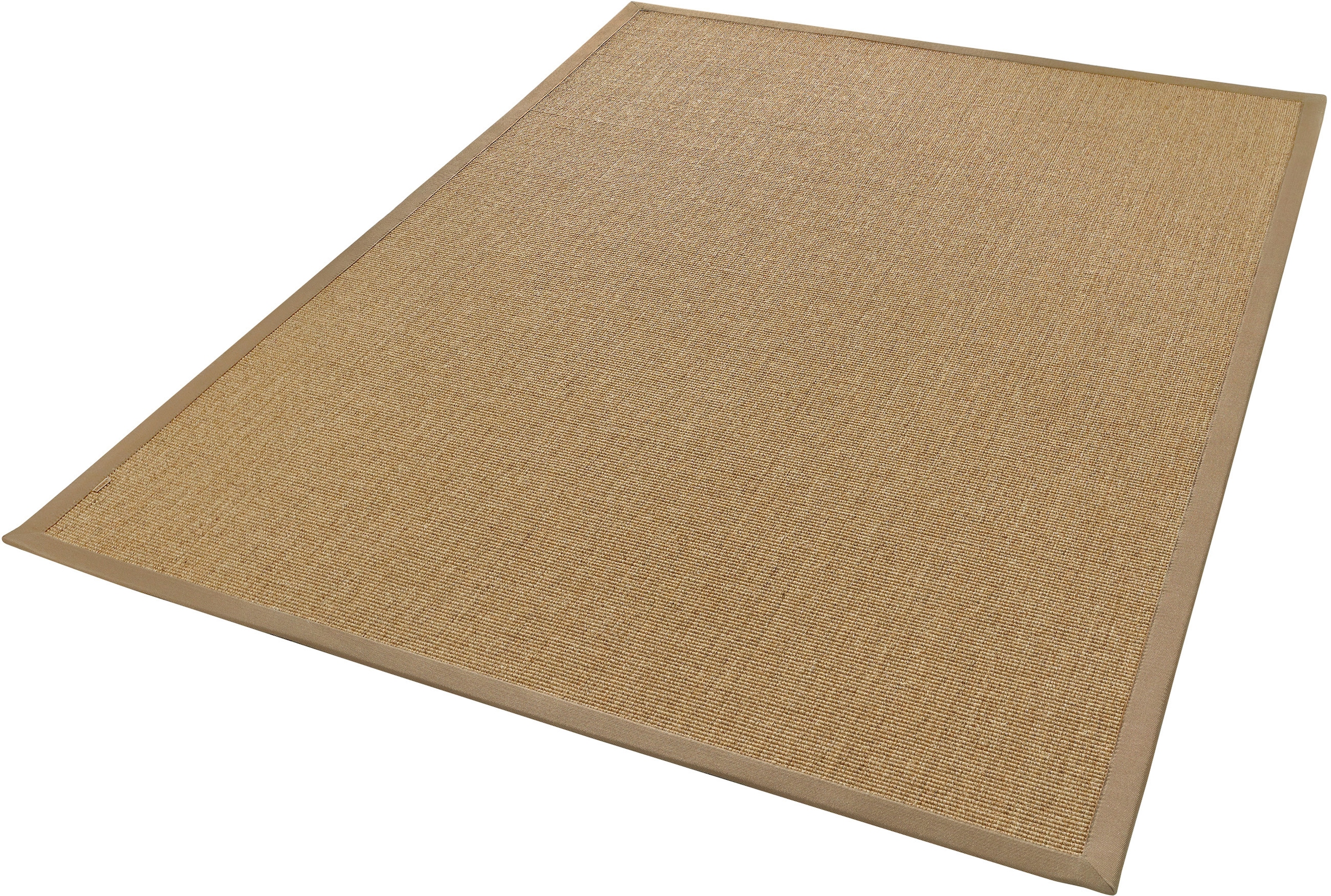 Dekowe Sisalteppich "Mara S2 mit Bordüre", rechteckig, 5 mm Höhe, Flachgewebe, Material: 100% Sisal, Wohnzimmer, Kundenl