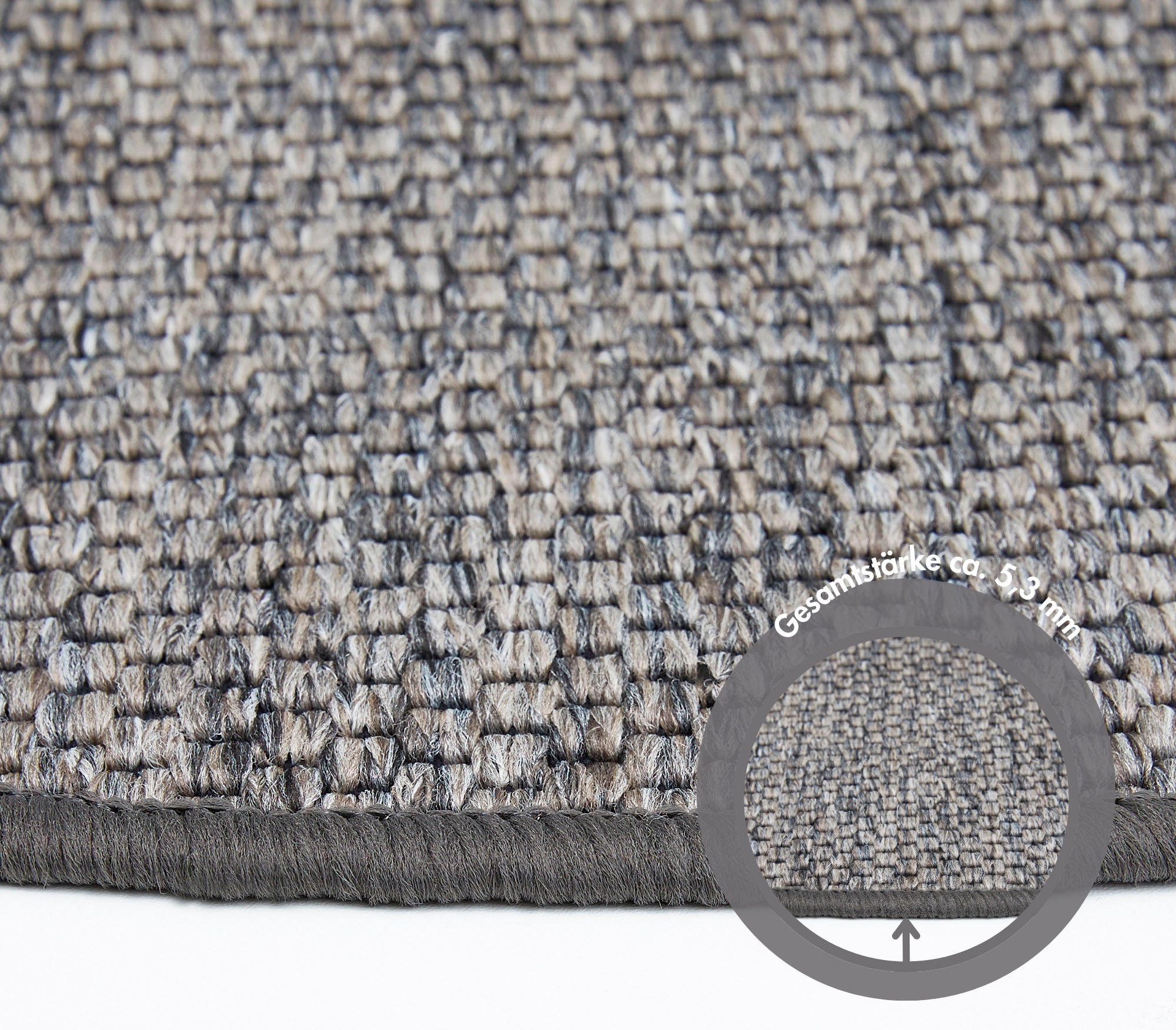 Andiamo Stufenmatte "Skagen, Made in Netherlands" halbrund 5 mm Höhe melier günstig online kaufen