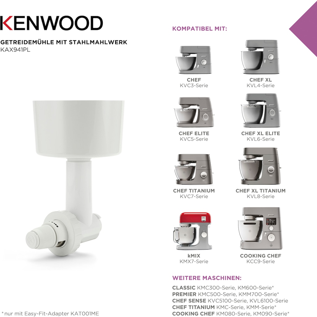 KENWOOD Getreidemühlenaufsatz »KAX941PL«