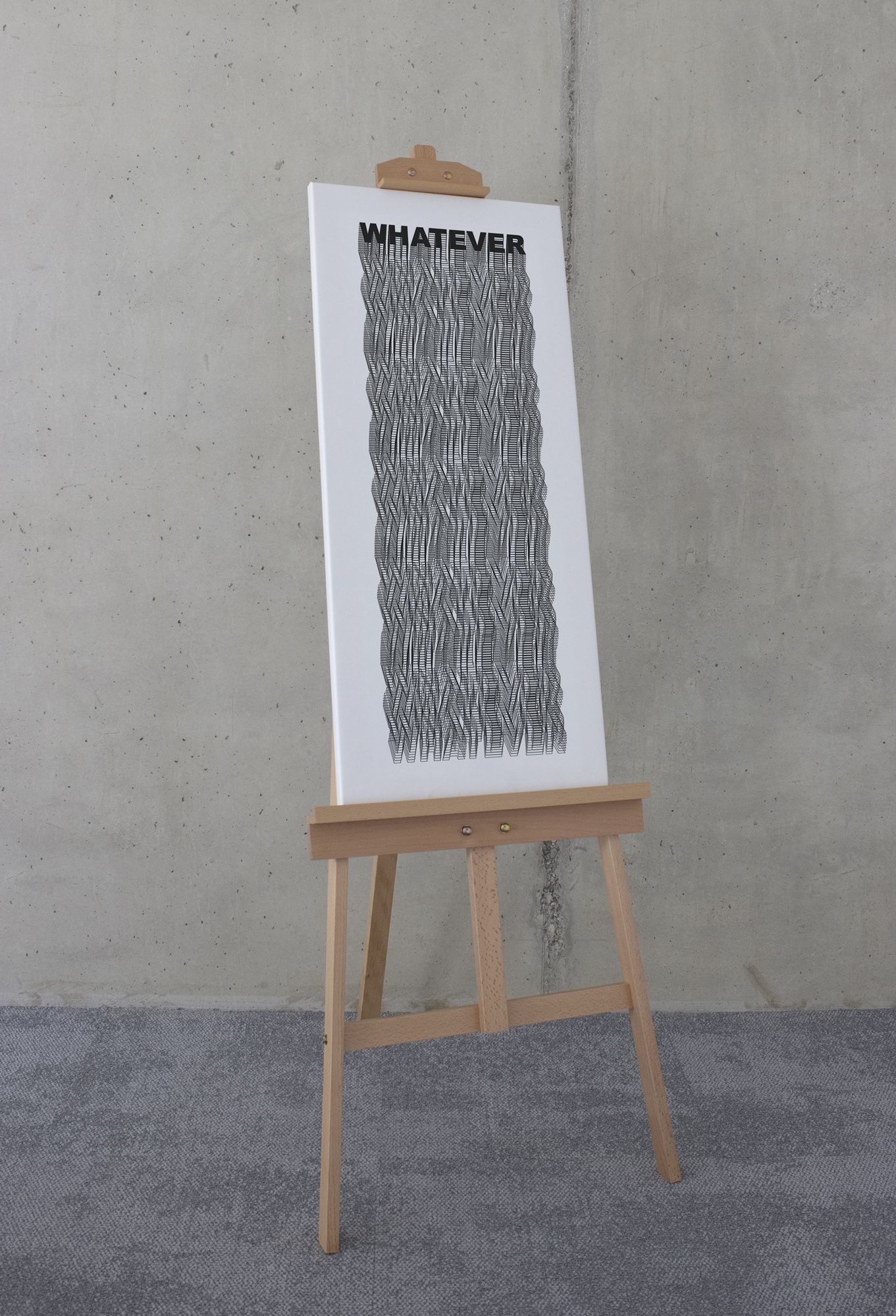 Komar Paveikslas ant drobės »Typo Whatever - Größe 40 x 90 cm« Natur (1 St.) Paveikslas mi Echtholzrahmen