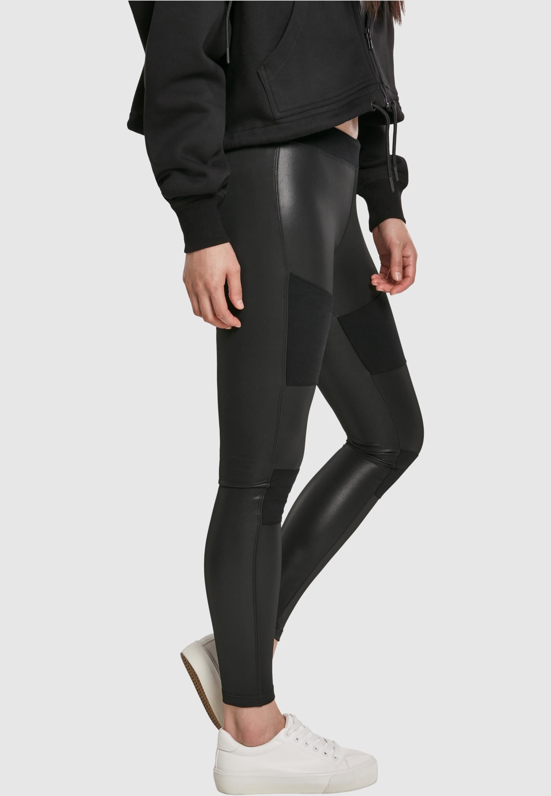 URBAN CLASSICS Leggings »Urban Classics Damen Ladies Fake Leather Tech Leggings«, (1 tlg.)