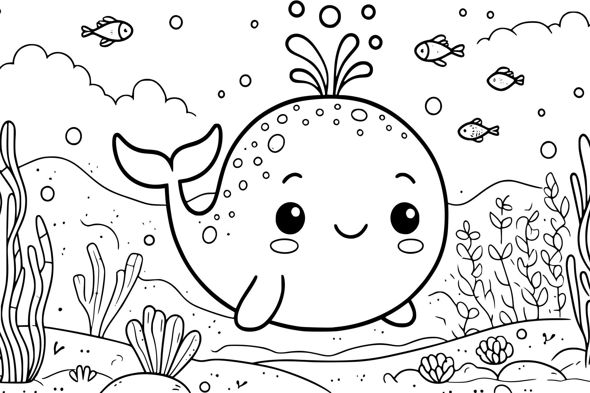 queence Bild "Kleiner Wal" Blätter  Blätterbilder  Figuren  Fisch & Meeresf günstig online kaufen