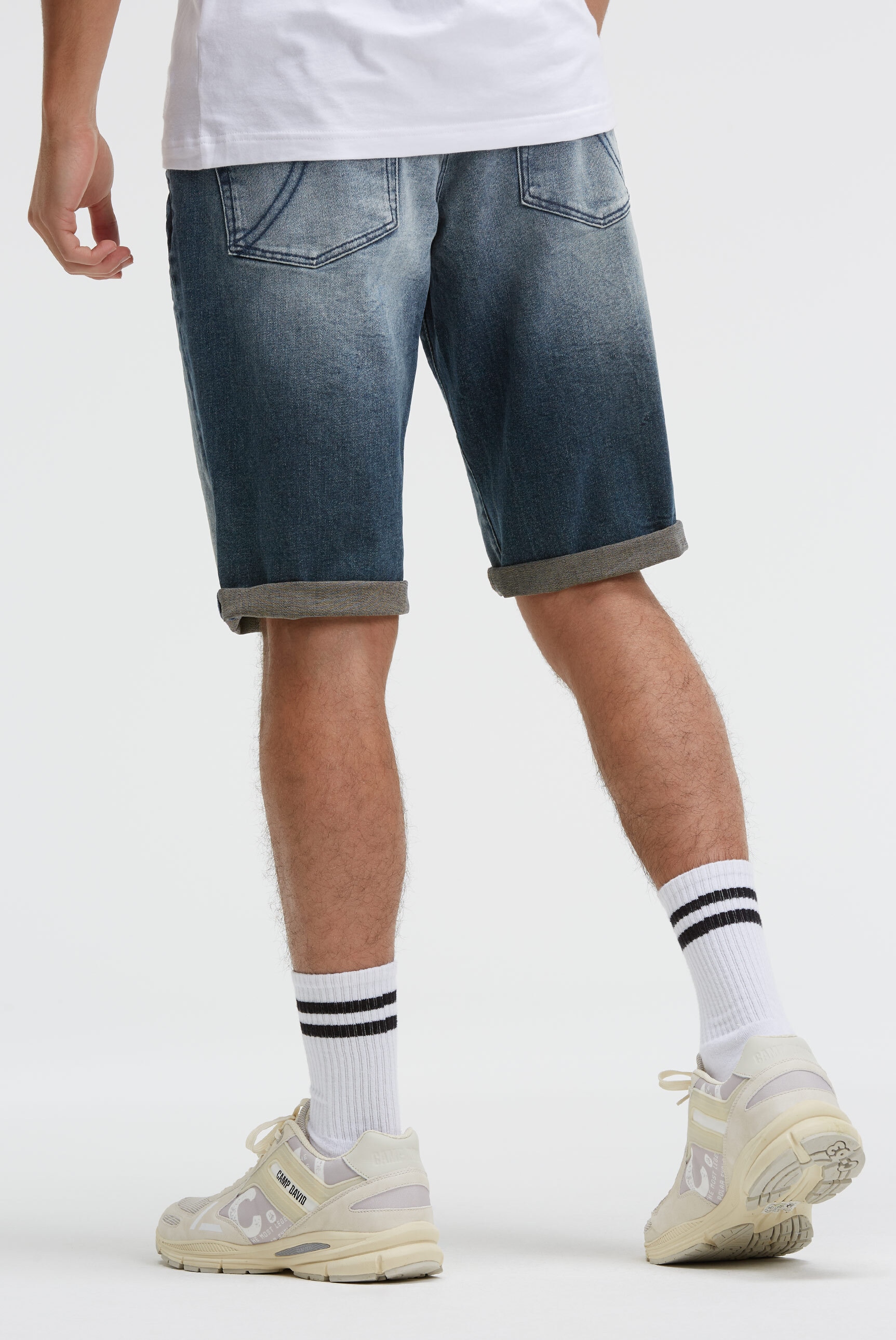 CAMP DAVID Jeansshorts mit Turn-Up Saum