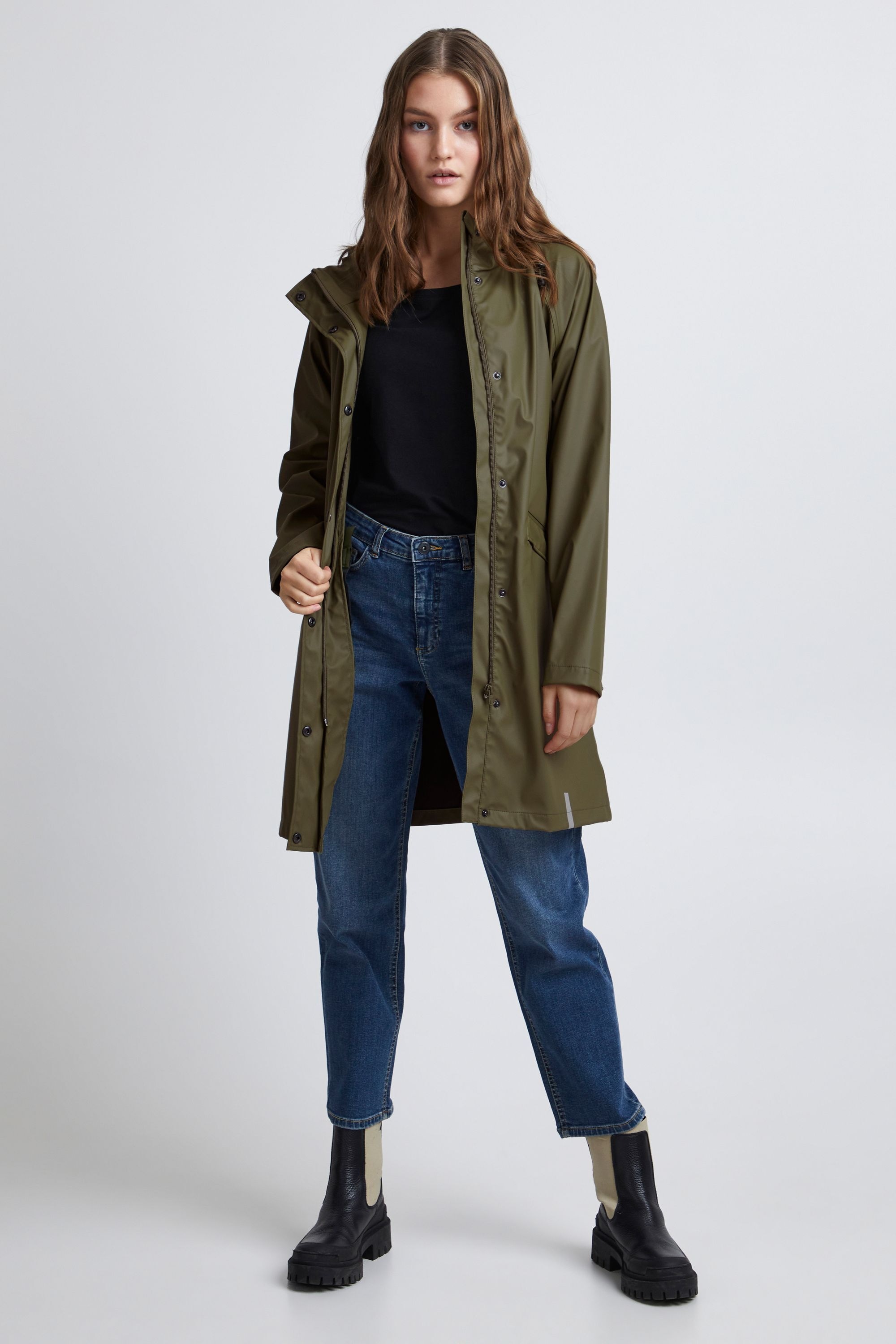 Ichi Regenjacke »Regenjacke IHTazi«, mit Kapuze