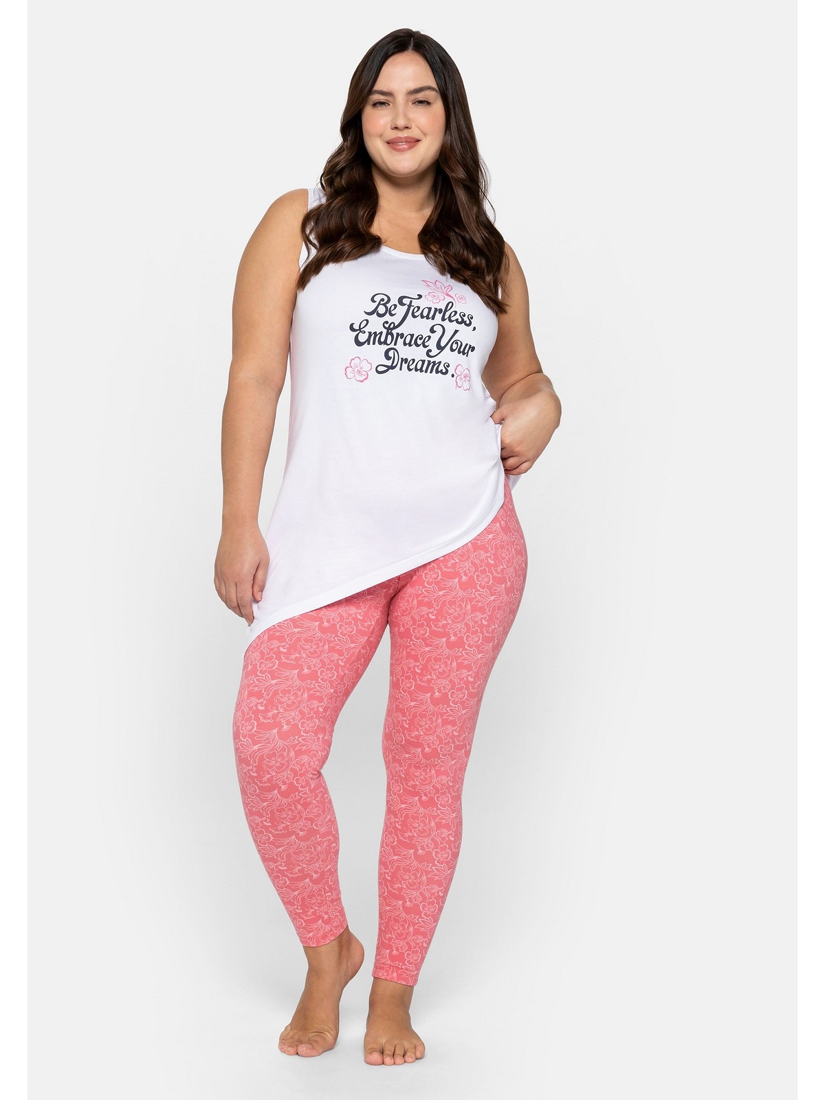 Sheego Leggings »Große Größen«, mit floralem Alloverdruck