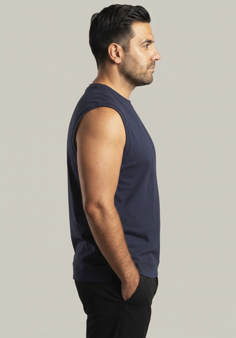 Man's World Plus Muscleshirt »auch in Grosse Größen bis Gr. 7XL Bauch-Fit« 2er-Pack,  Regular Fit, Rundhalsausschnitt, Rippbündchen am Rumpfabschluss