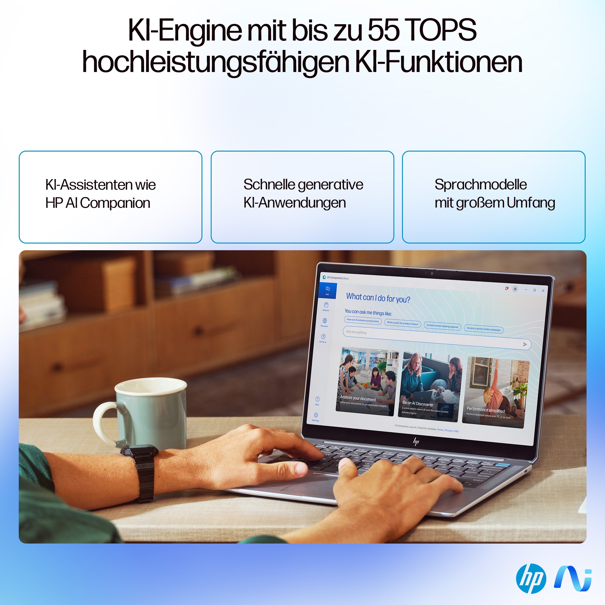 HP Notebook »HP OmniBook Ultra 14-fd0094ng«, 35,56 cm, / 14 Zoll, AMD, Ryzen™ AI 9, 1000 GB SSD