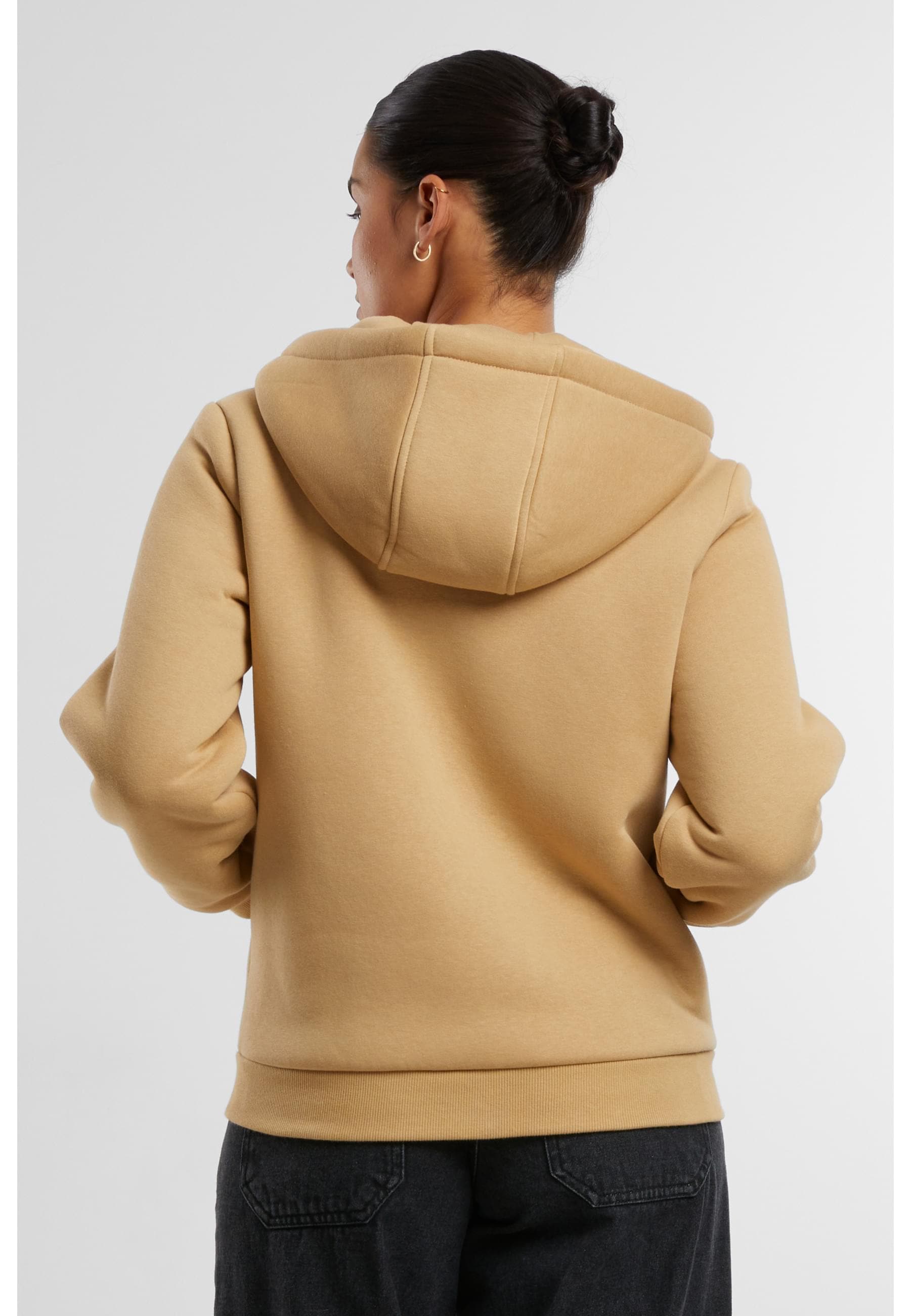 URBAN CLASSICS Sweatjacke »Urban Classics Ladies Bonded Sherpa Zip Hoody«