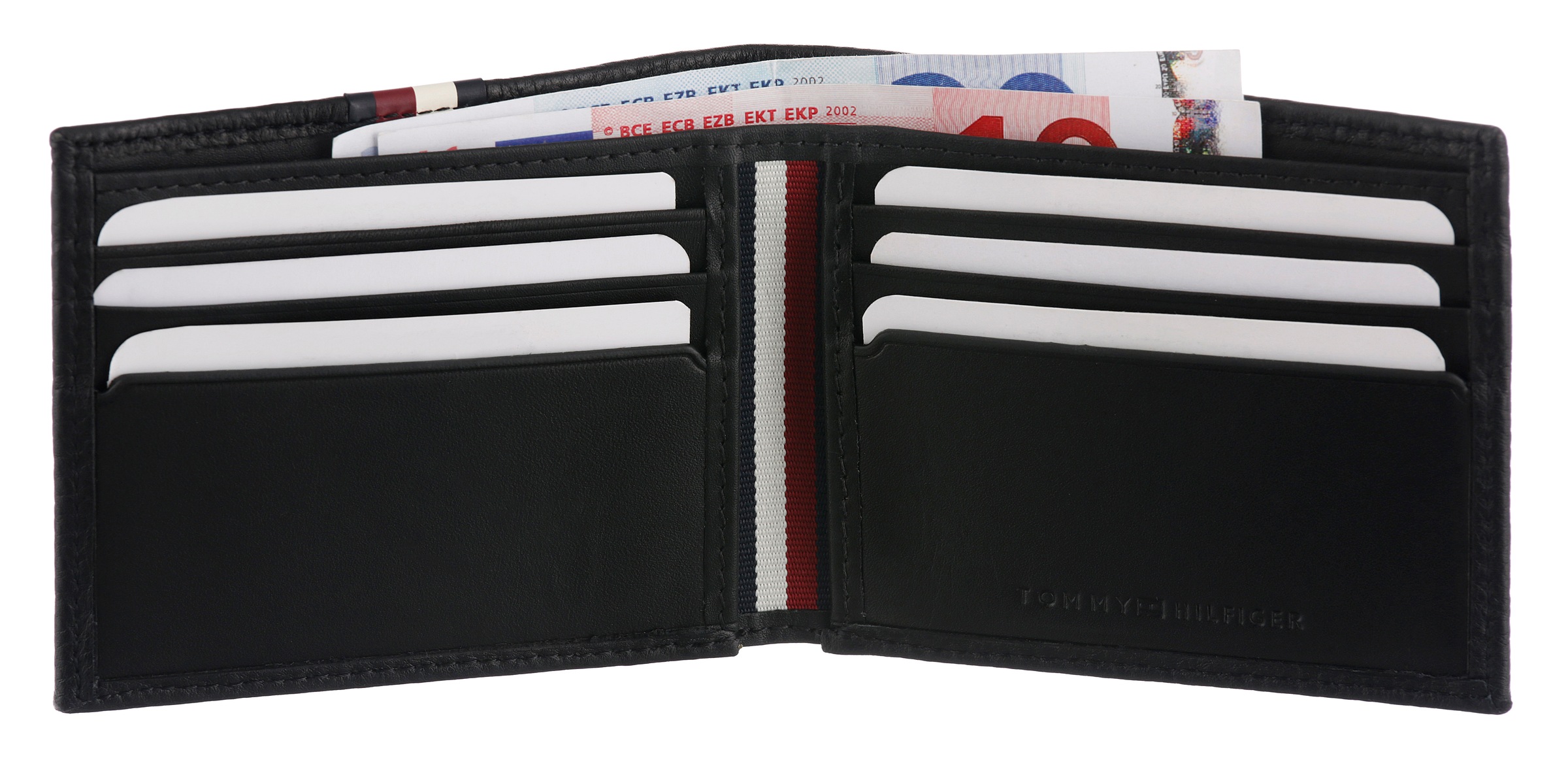 Thumbnail - Tommy Hilfiger Geldbörse "TH PREM LEA MINI CC WALLET", Unisex Geldbeutel, Portemonnaie mit Logo-Schriftzug und Logoflag