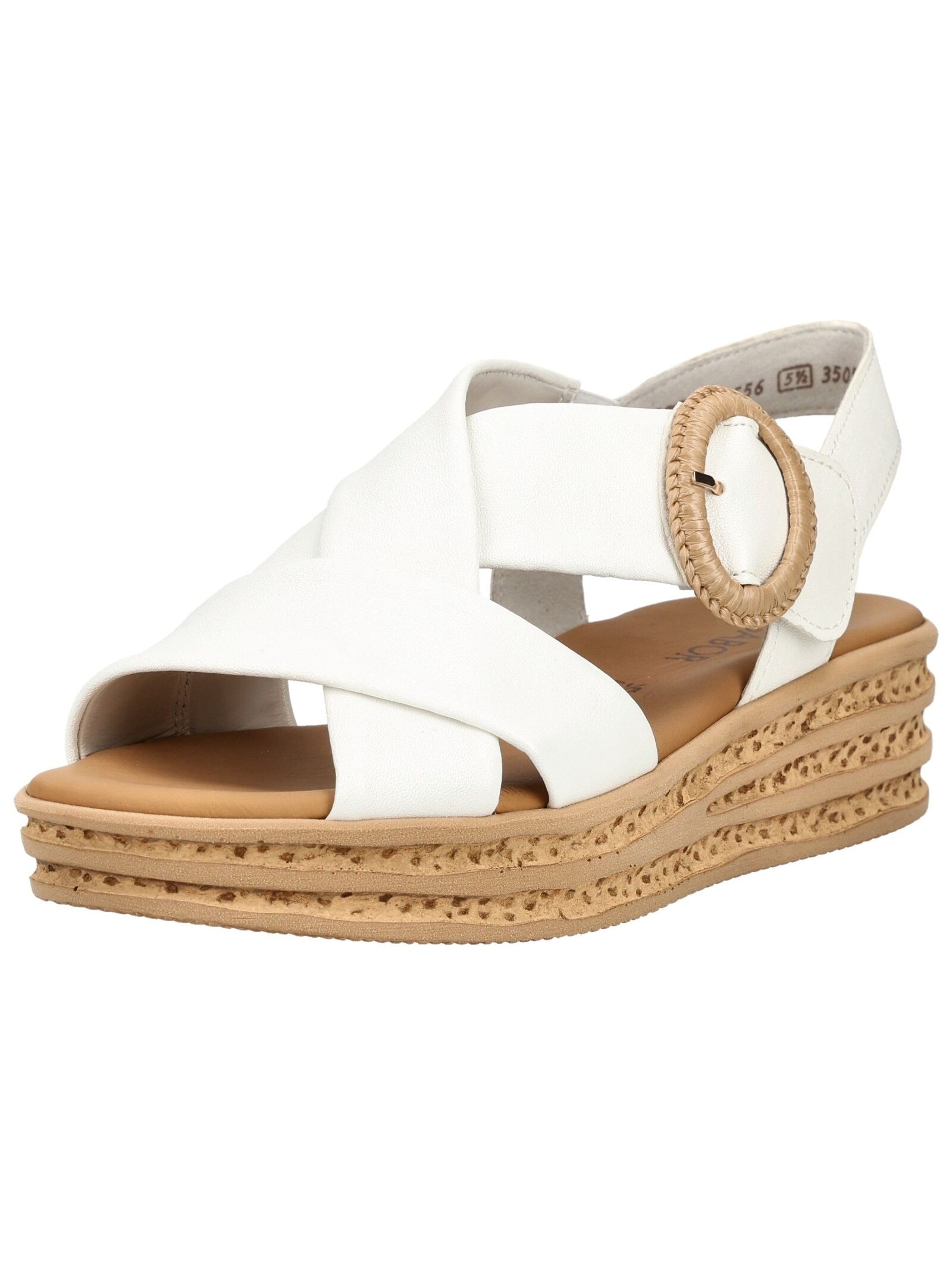 Gabor Plateausandaletten "Gabor Sandalen Glattleder" günstig online kaufen