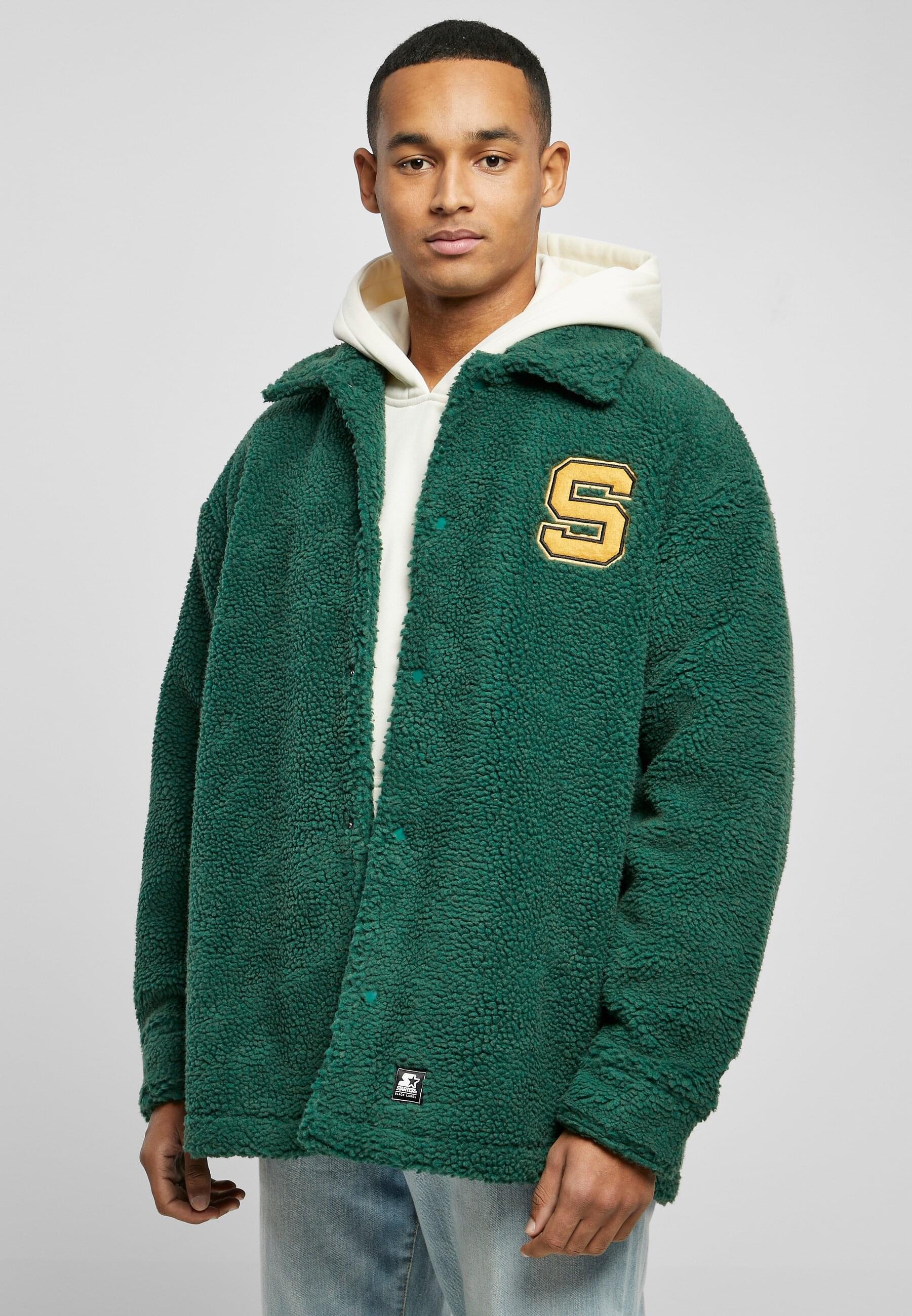 Starter Black Label Winterjacke »Starter Black Label Herren Starter Sherpa Shirt Jacket«, (1 St.), ohne Kapuze