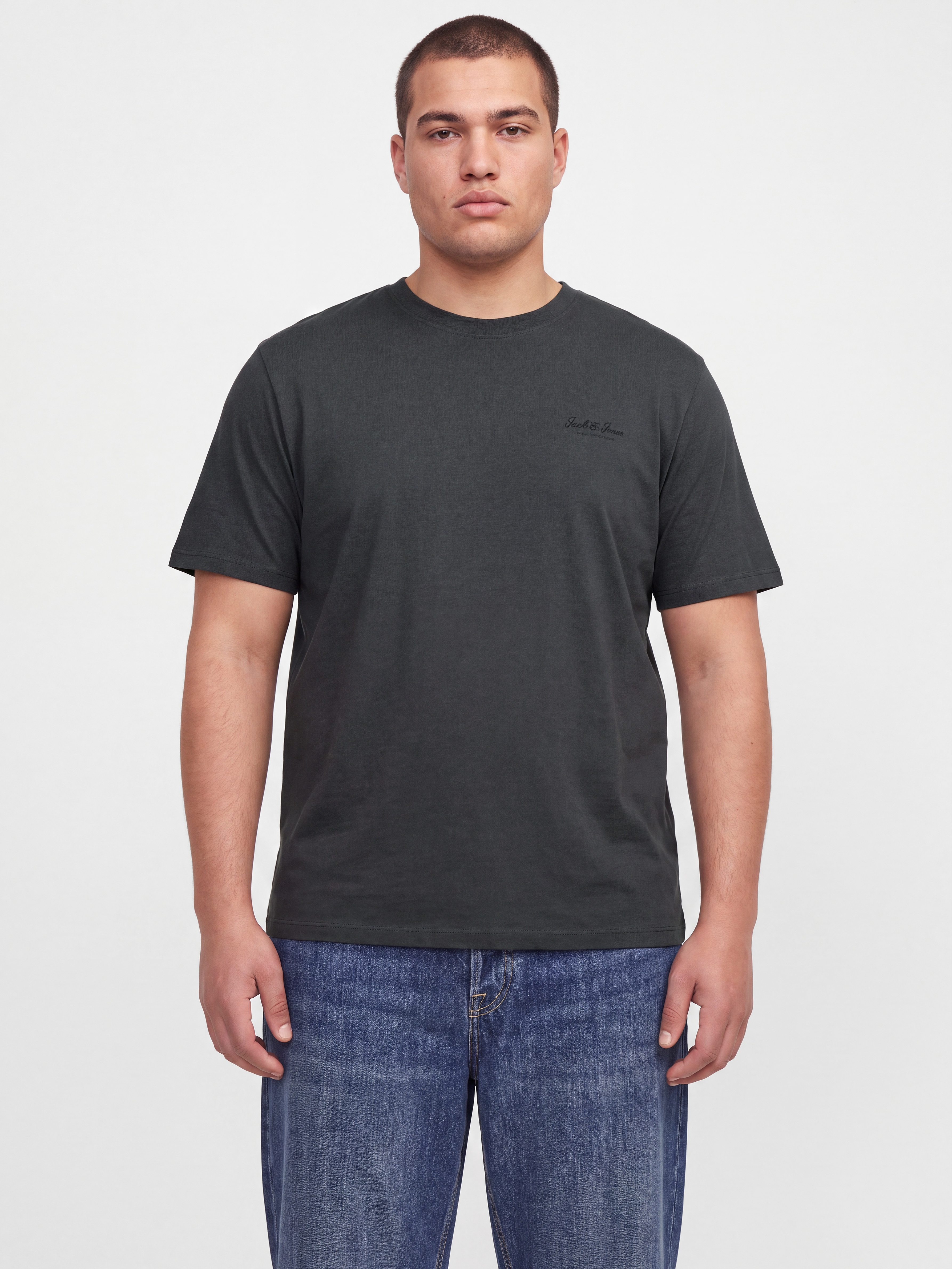 Jack & Jones PlusSize Rundhalsshirt "JJEARCHIVE GRAPHIC TEE SS O-NECK PLS" Baumwolle, regular fit