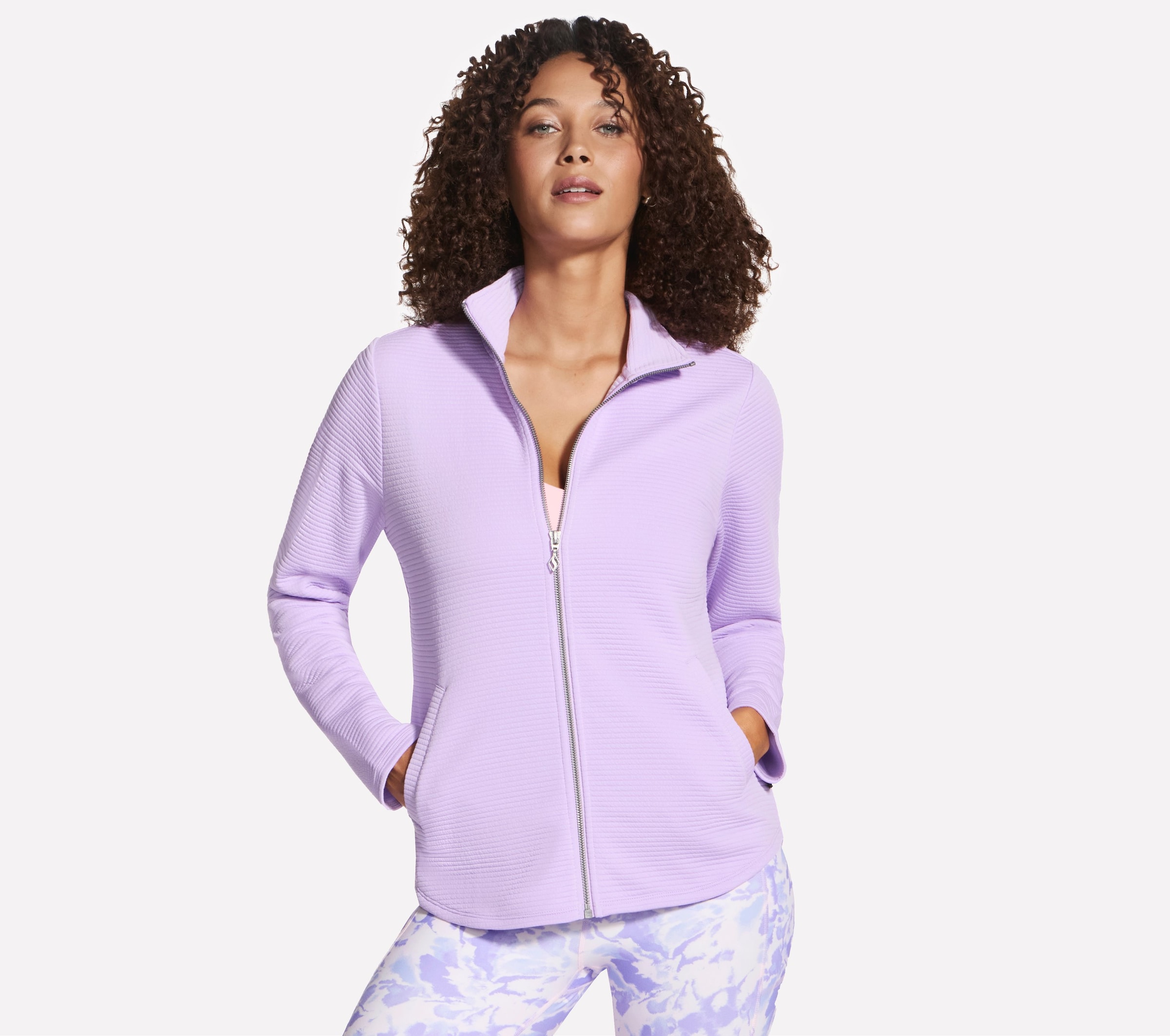 Skechers Trainingsjacke "Womens Jacket" mit Reißverschluss, aus elastischem Jersey-Material