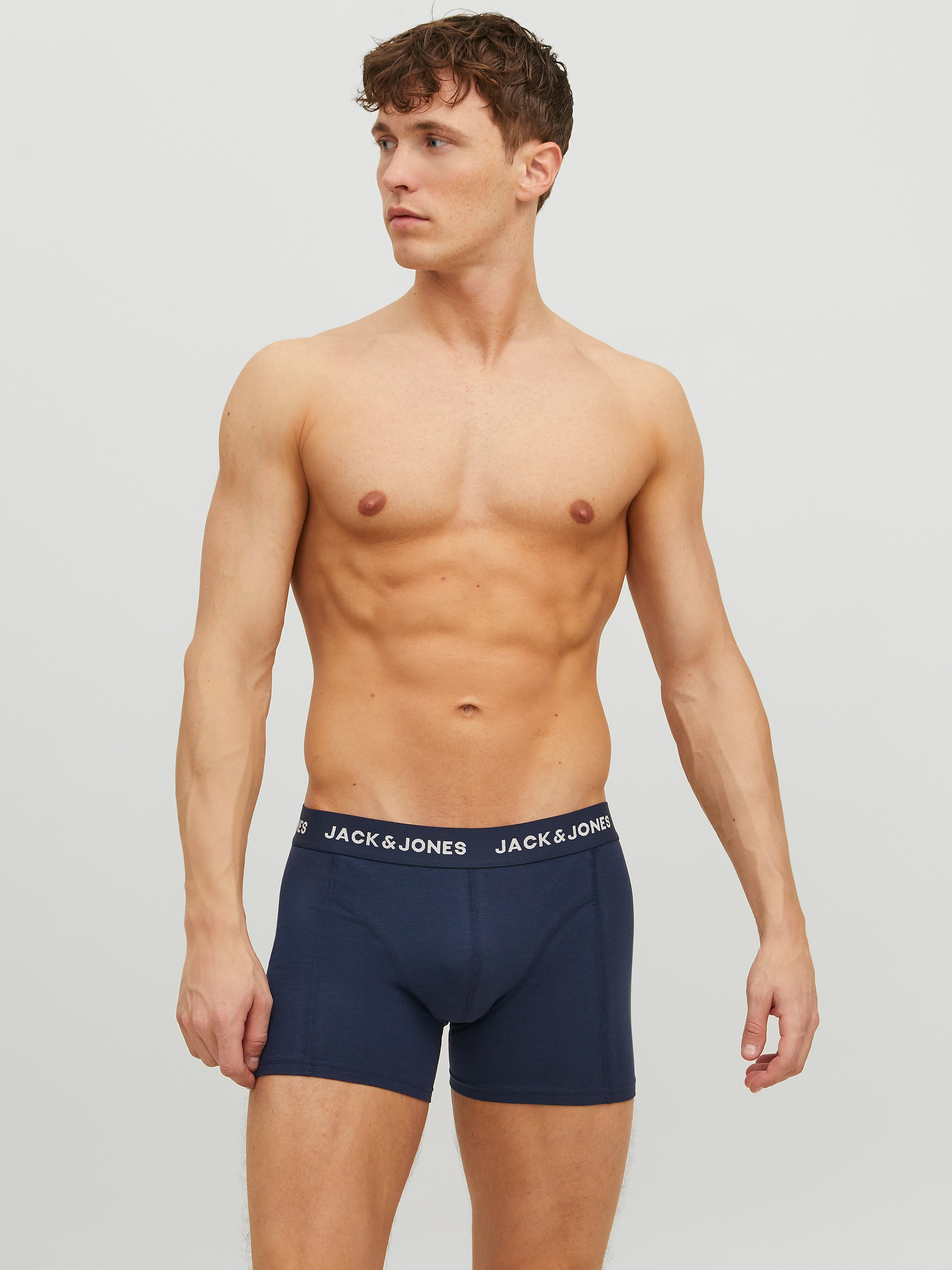 Jack & Jones Boxer "JACANTHONY im 3er Pack mit Logo-Bund und weichem Griff" günstig online kaufen