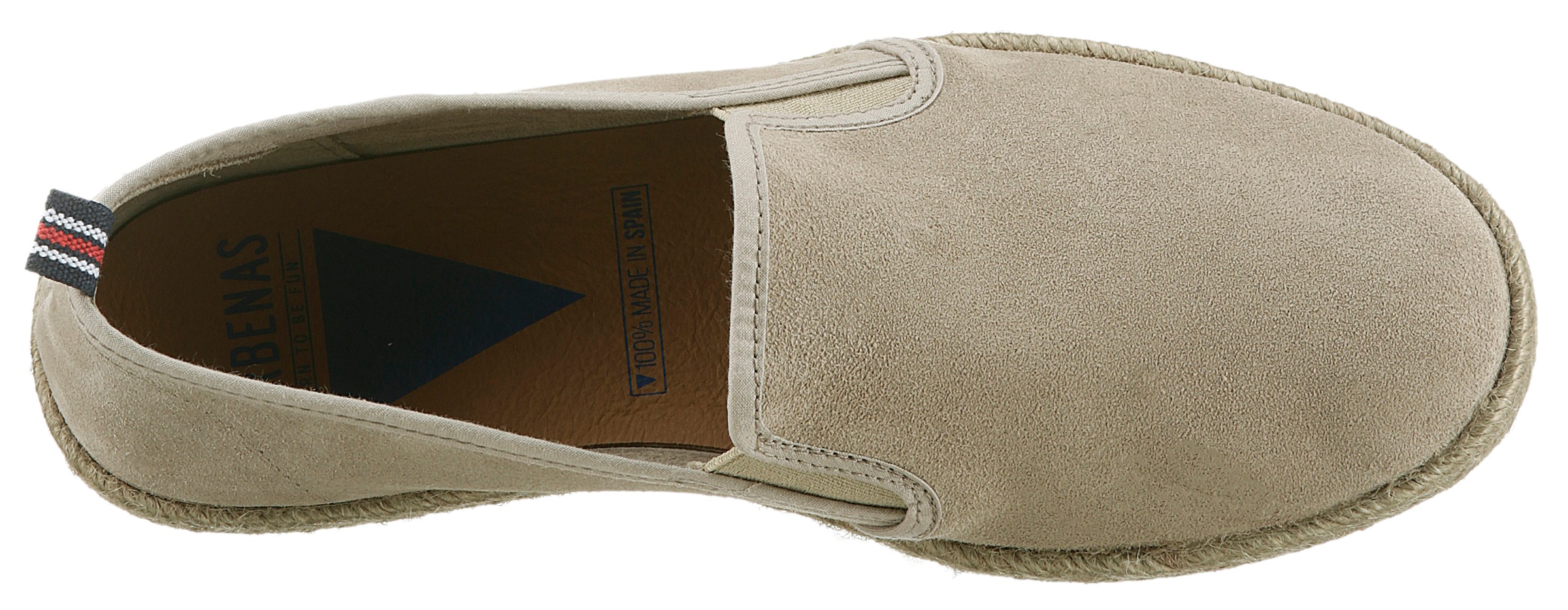 VERBENAS Slipper »TROY SERRAJE YUTE«, Espadrilles, Sommerschuh, Freizeitschuh mit Anziehlasche