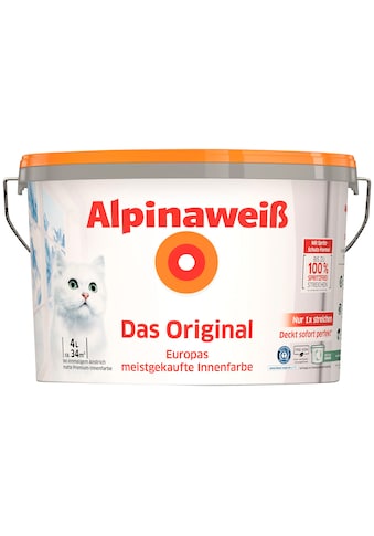 Alpina Wandfarbe »Alpinaweiß Das Original«, (1), für Innenwände, Cashback-Aktion bis... kaufen