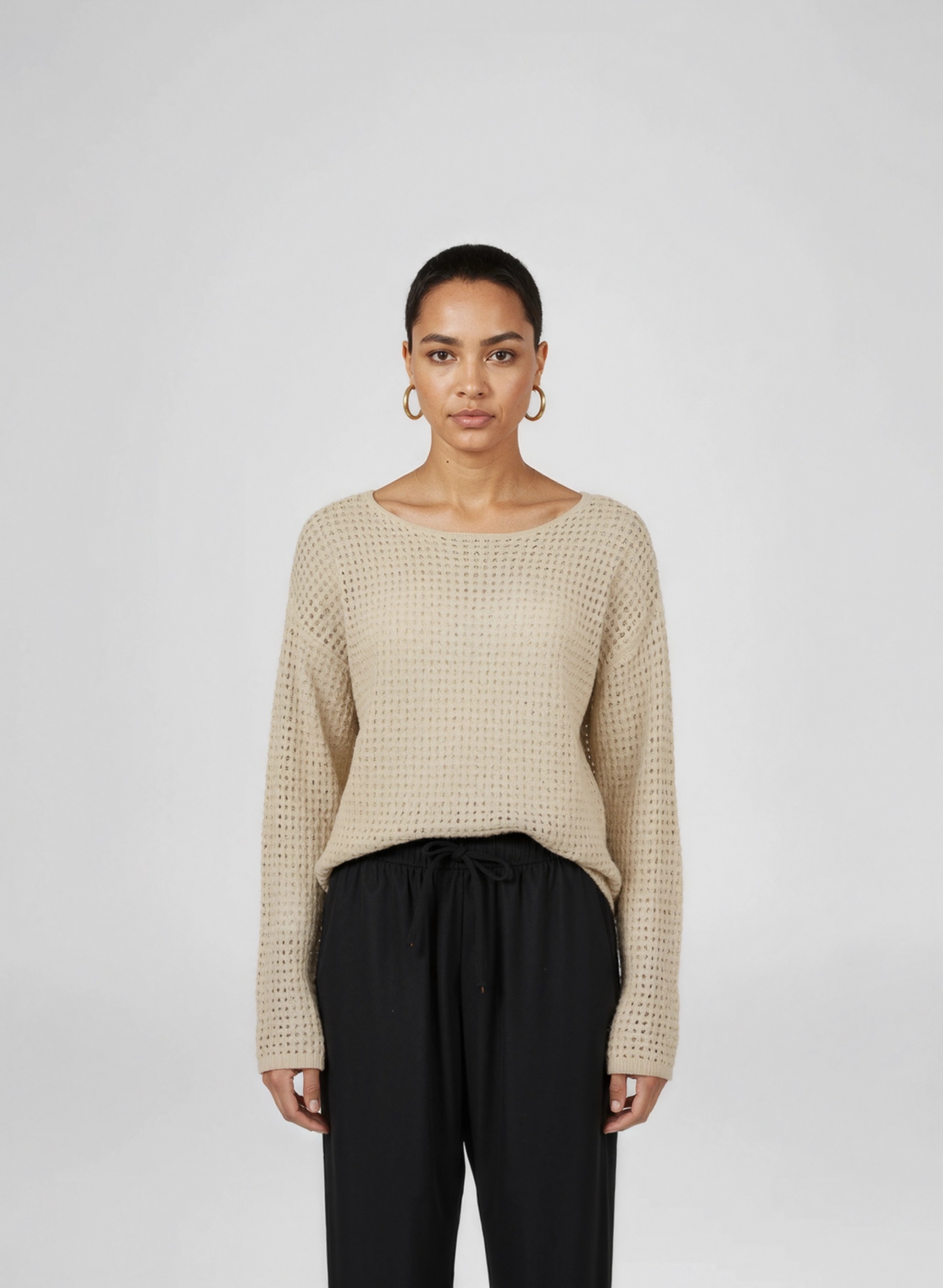 Blue Seven Knit Pullover Beige S 3
