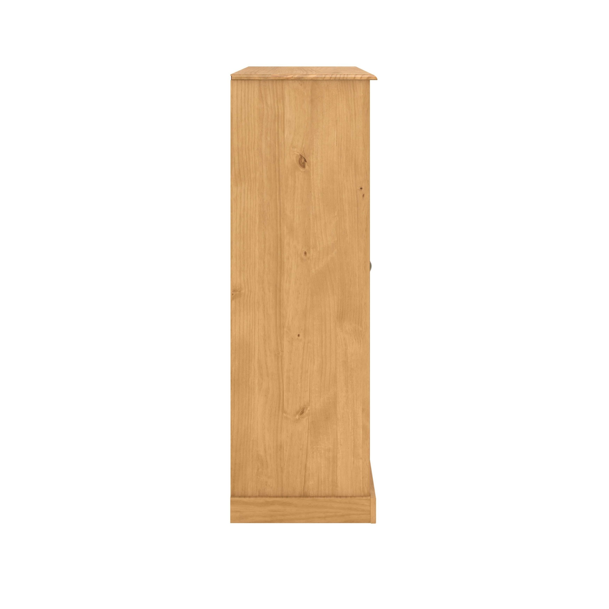 OTTO home Highboard »Turia, mit Glas- und Lamellentüren« Vitrine/Midischrank/Kommode, aus massivem Kiefernholz, FSC®, B: 127 cm