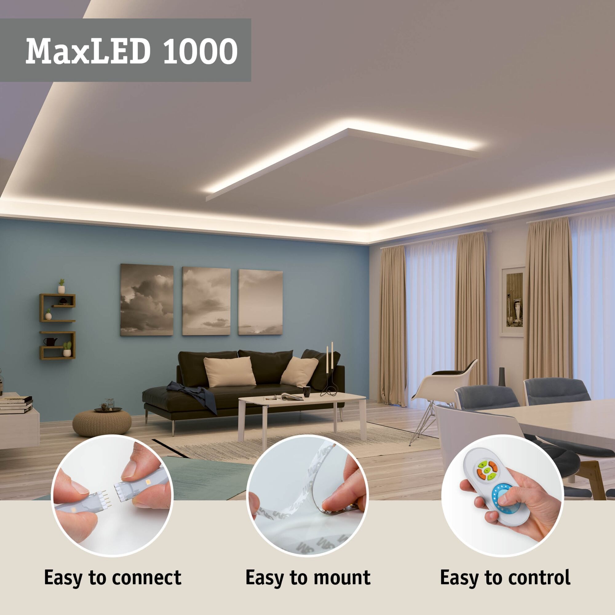 Paulmann LED-Streifen »MaxLED 1000 LED Strip Neutralweiß Basisset«