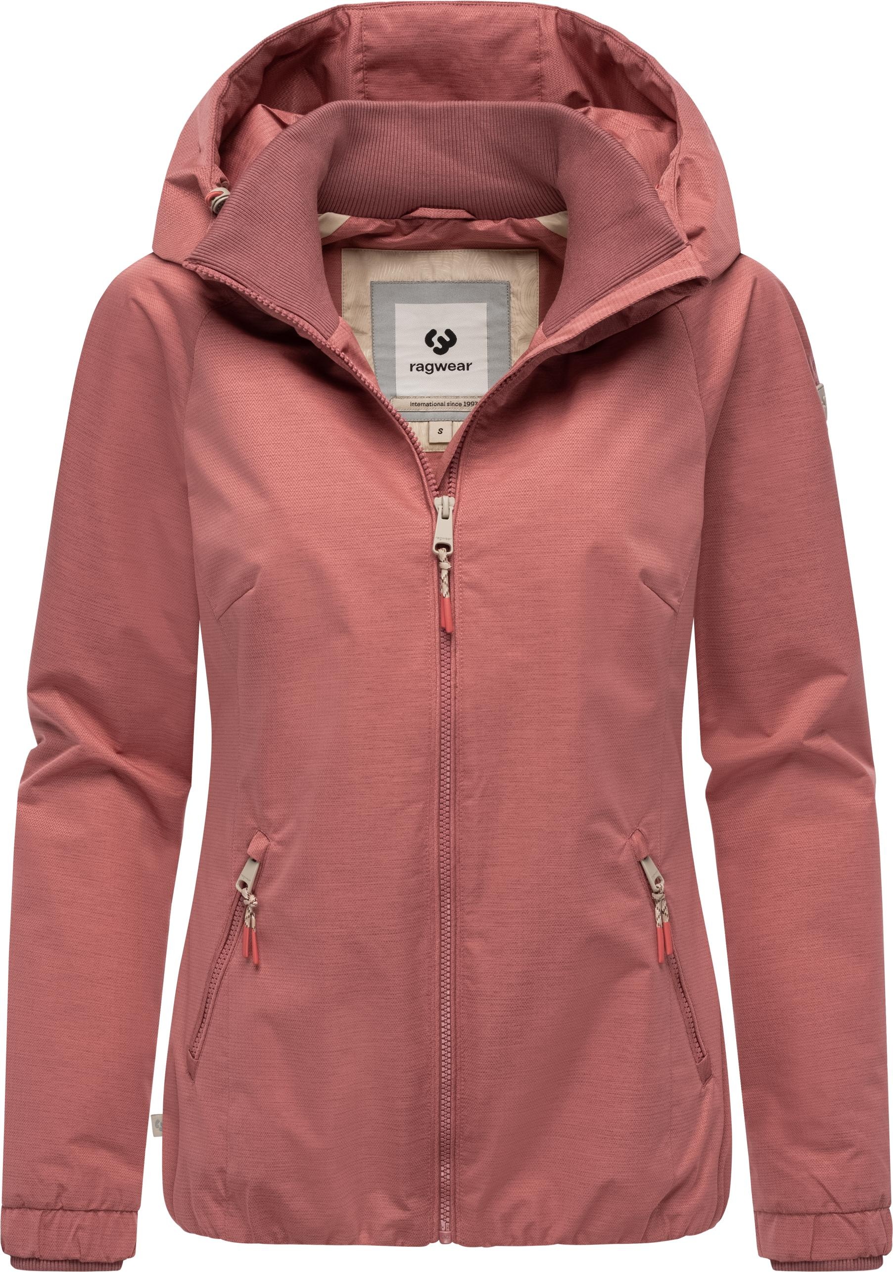Ragwear Outdoorjacke »Dizzie Tech«, mit Kapuze, Wasserdichte Damen Übergangsjacke mit großer Kapuze