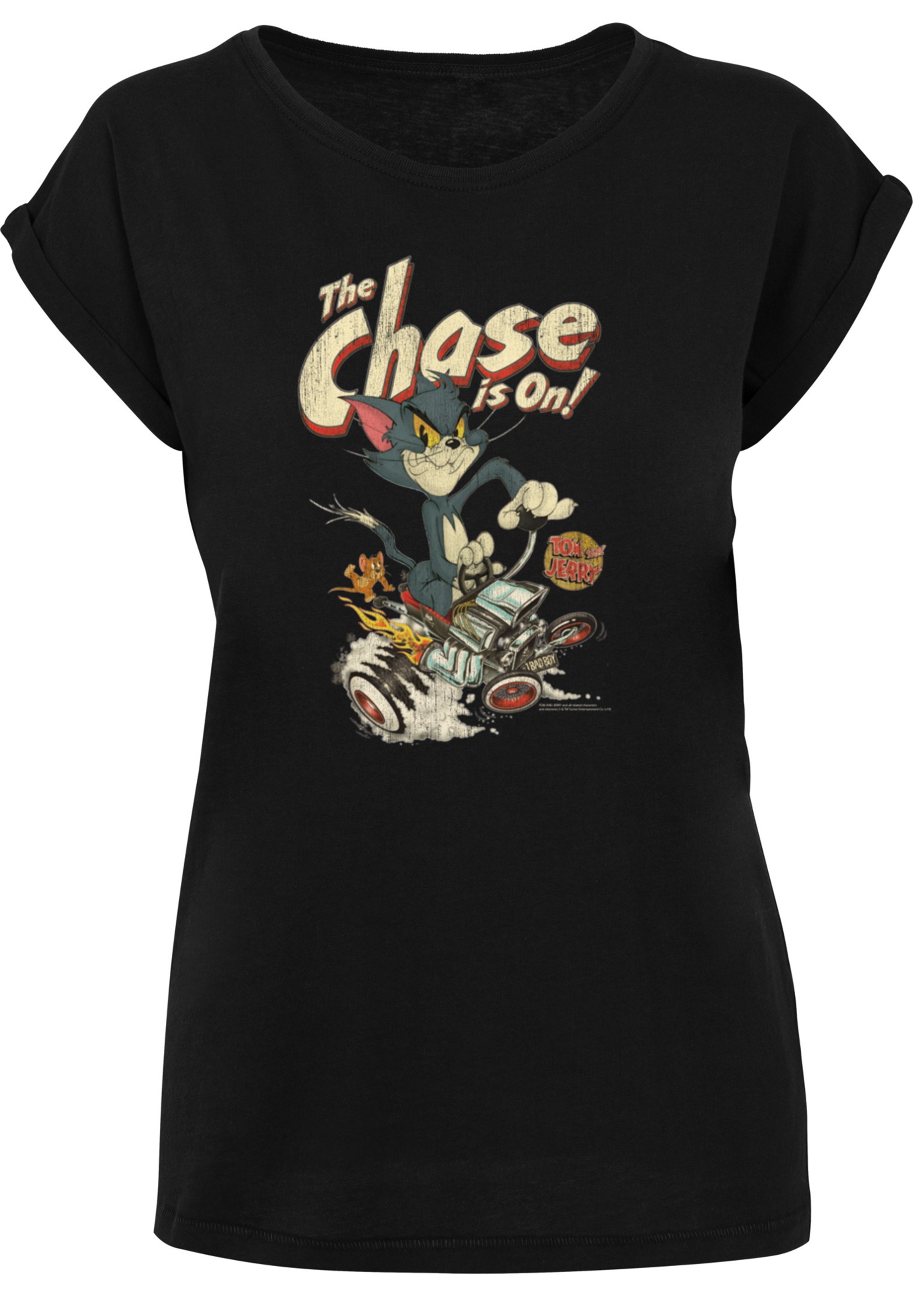 F4NT4STIC T-Shirt »Tom and Jerry TV Serie The Chase Is On«, Damen,Premium Merch,Regular-Fit,Kurze Ärmel,Bedruckt