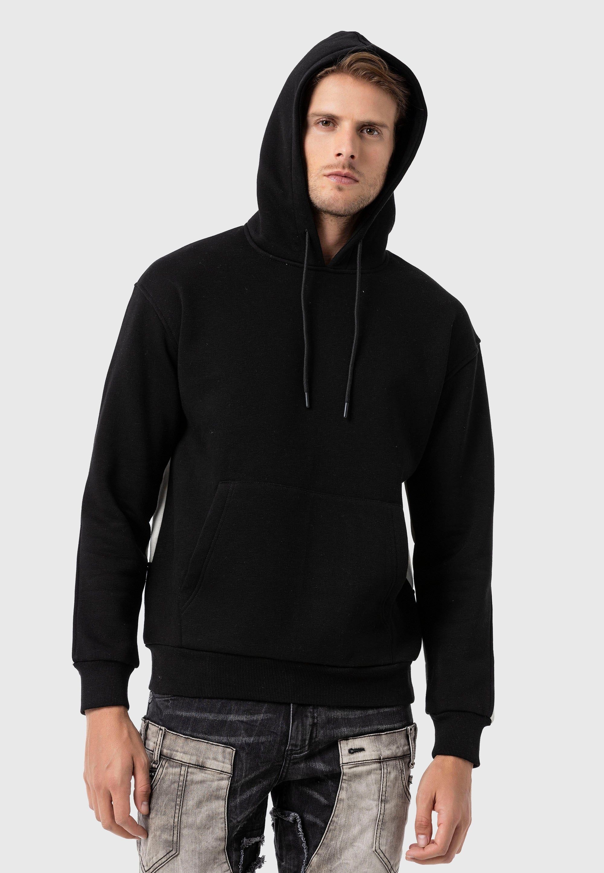Cipo & Baxx Kapuzenpullover »Sweatshirts«, mit Statement Ärmel-Print