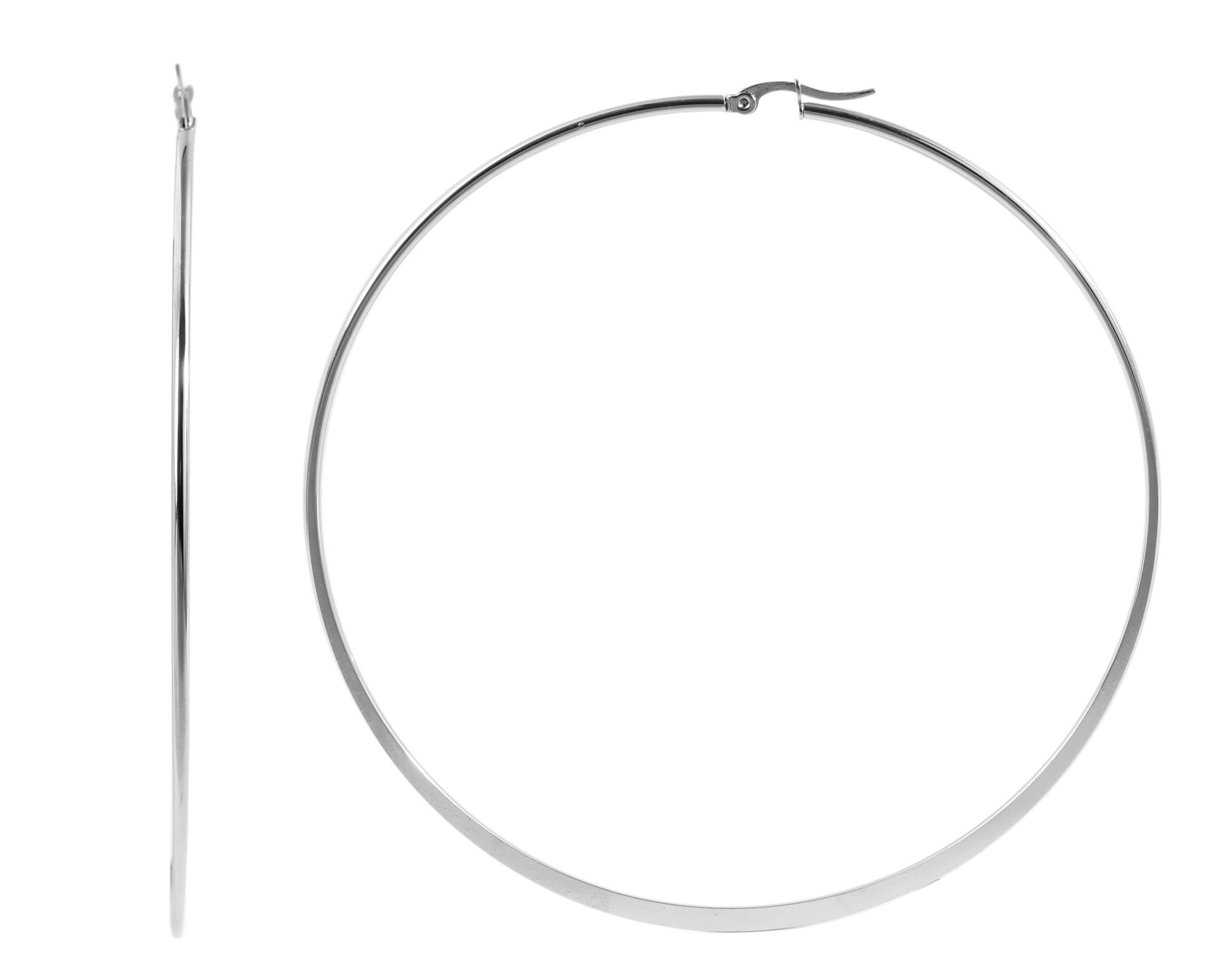 Adelia's Hoop Earrings Silver 2
