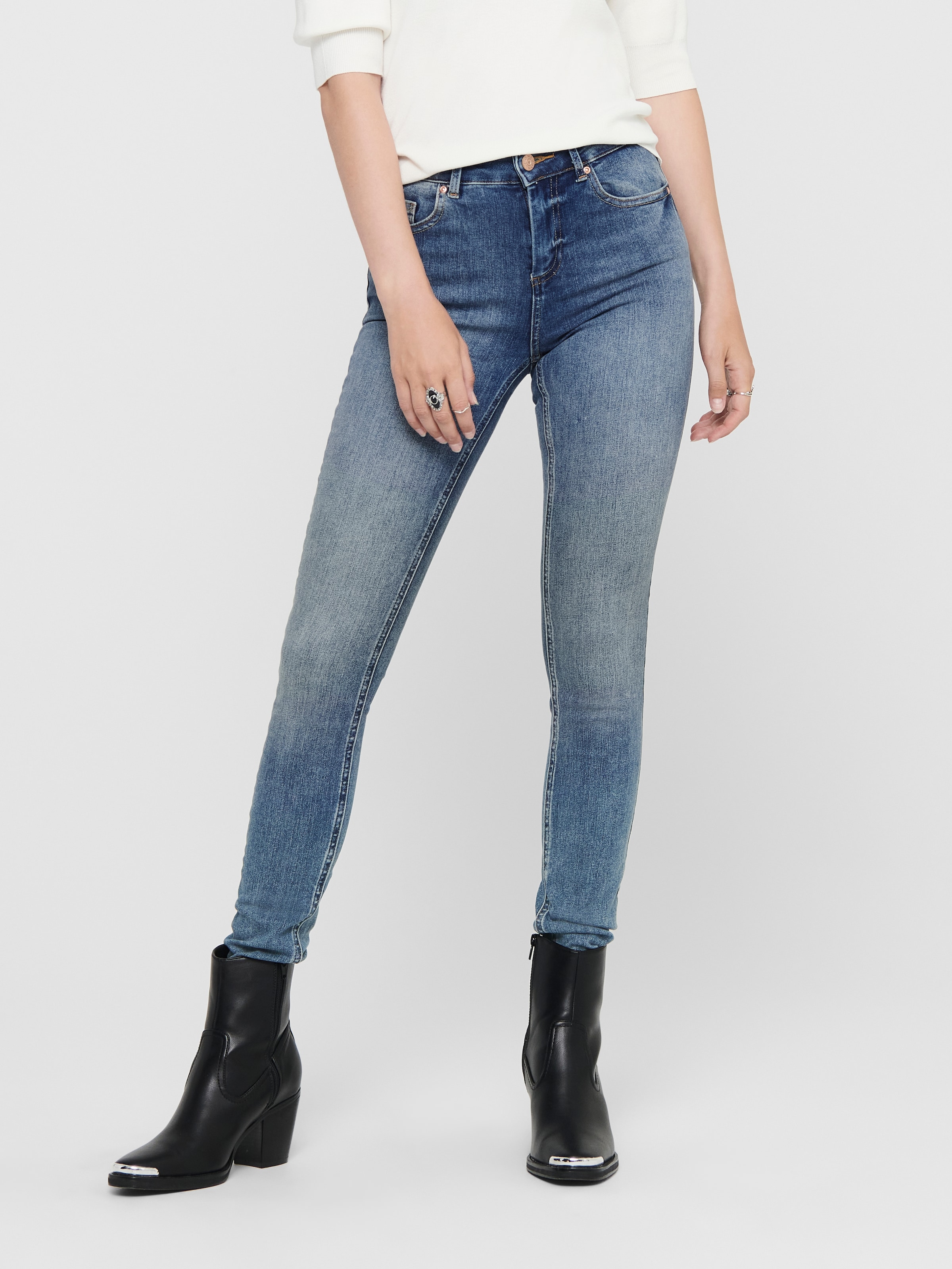 ONLY "ONLBLUSH MID SKINNY BB ANA0005" Baumwollmischung, skinny fit