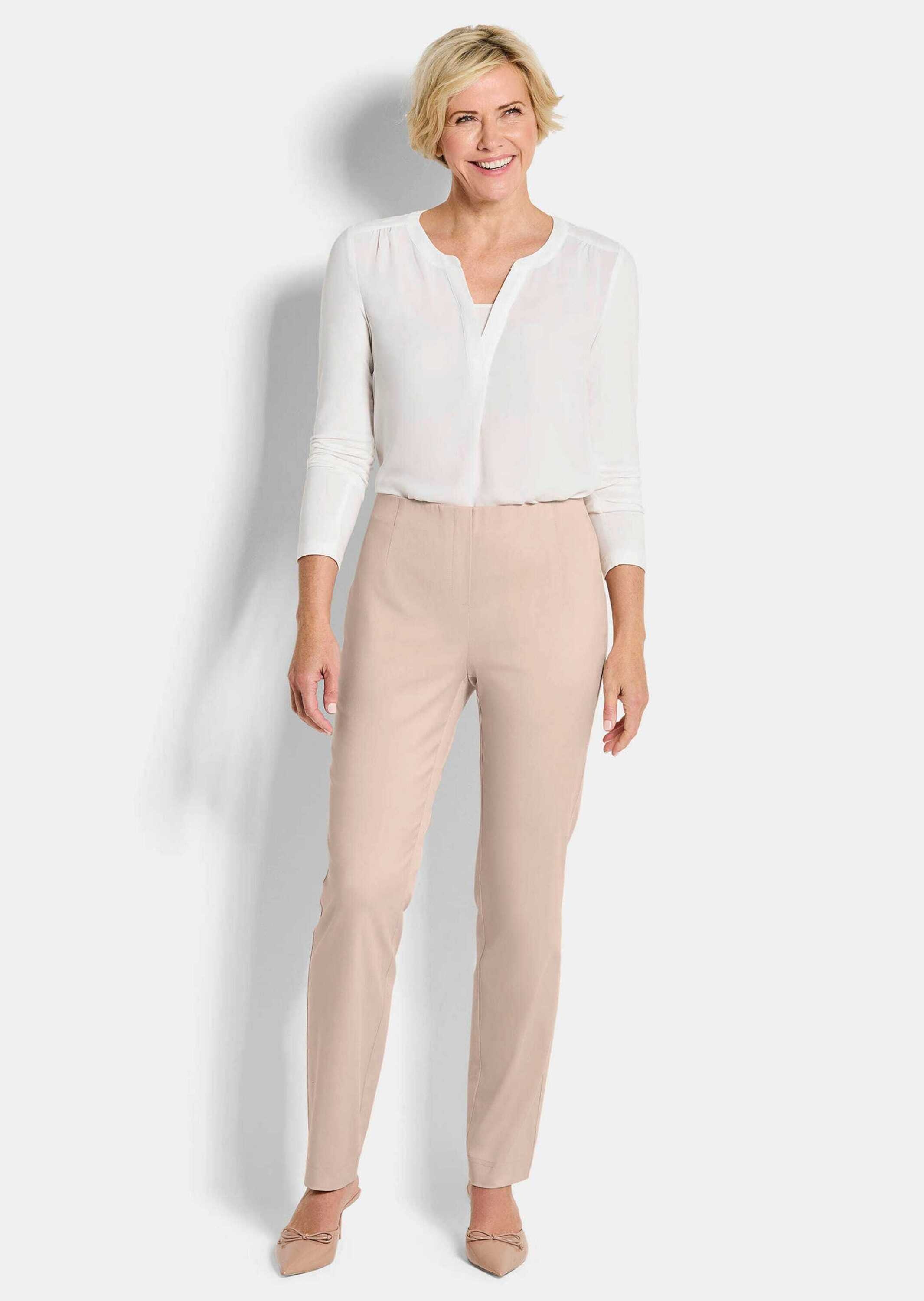 GOLDNER Chinohose "Kurzgröße Bengalinhose LOUISA in Denim-Optik" günstig online kaufen