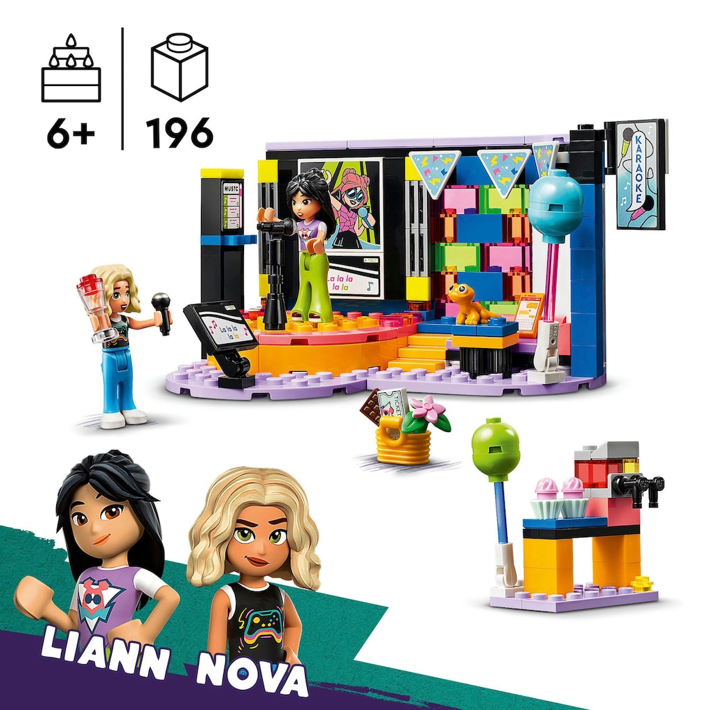 LEGO® Konstruktionsspielsteine »Karaoke-Party (42610), LEGO Friends«, (196 St.), Made in Europe