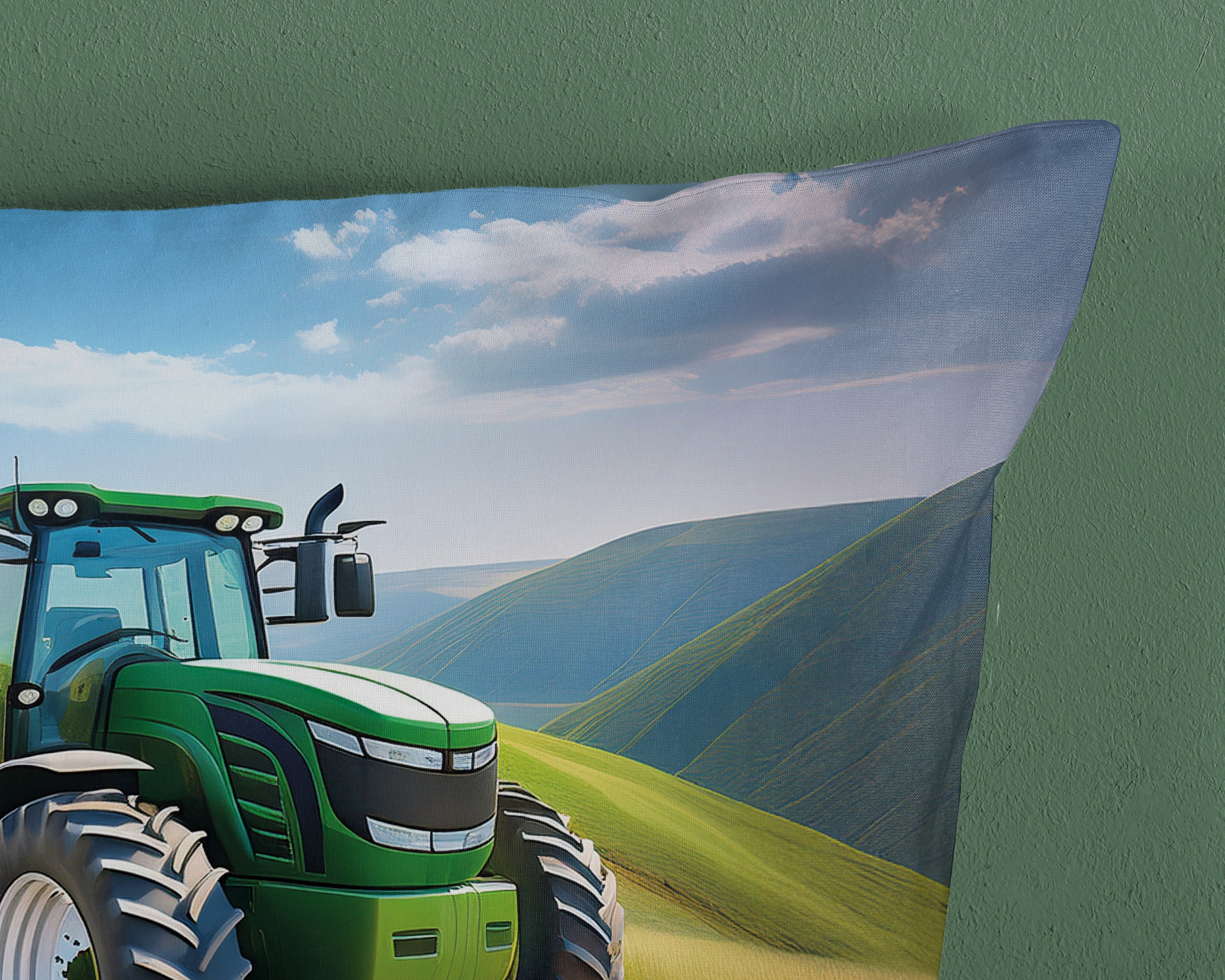 good morning Kinderbettwäsche »Aart« 2 Baumwolle, Renforcé, 135x200, Wendeoptik, Kind, Junge, Traktor