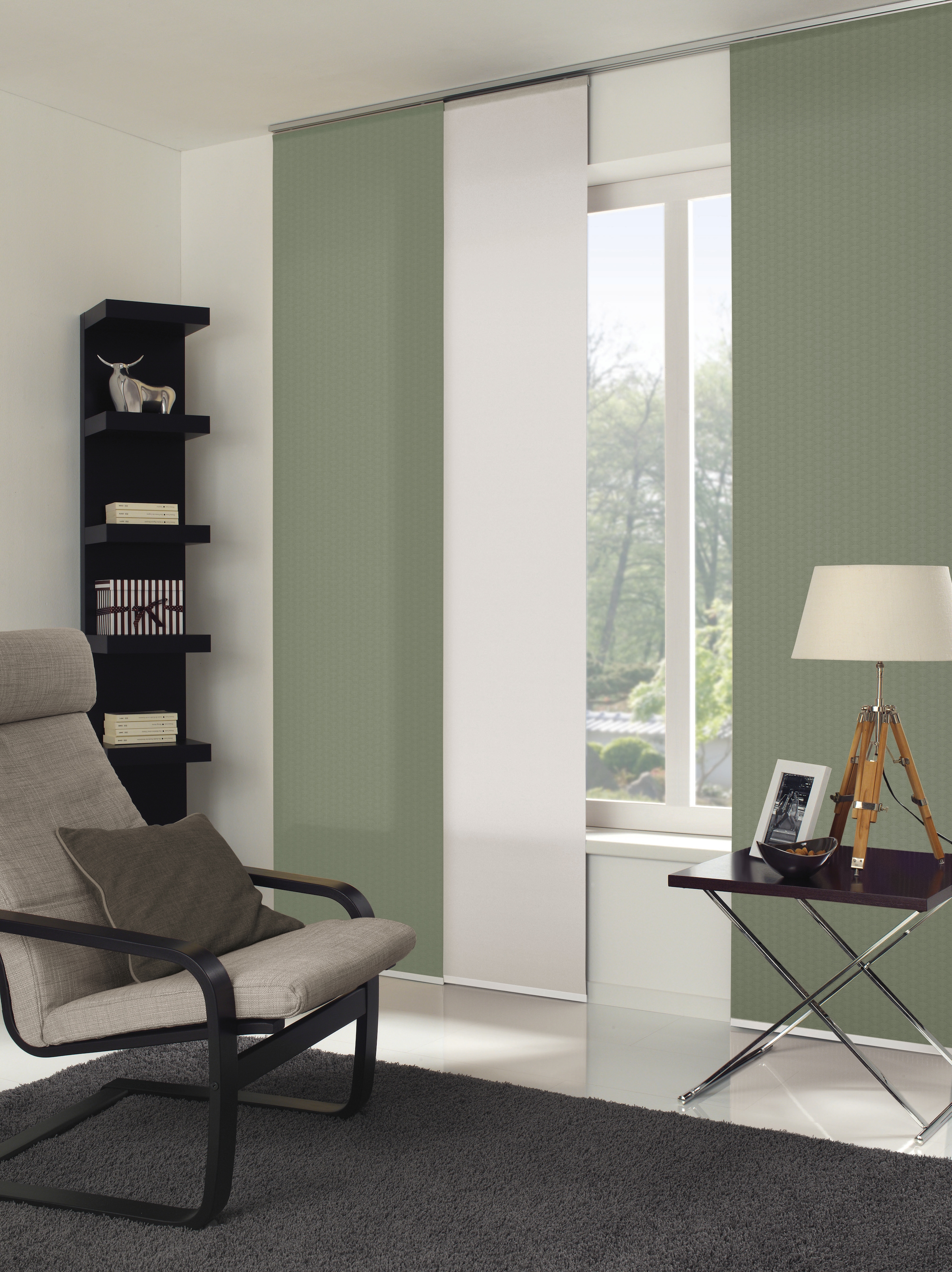 GARDINIA Schiebegardine "Flächenvorhang Zen Silence" 1 Stk. tlg. blickdicht günstig online kaufen