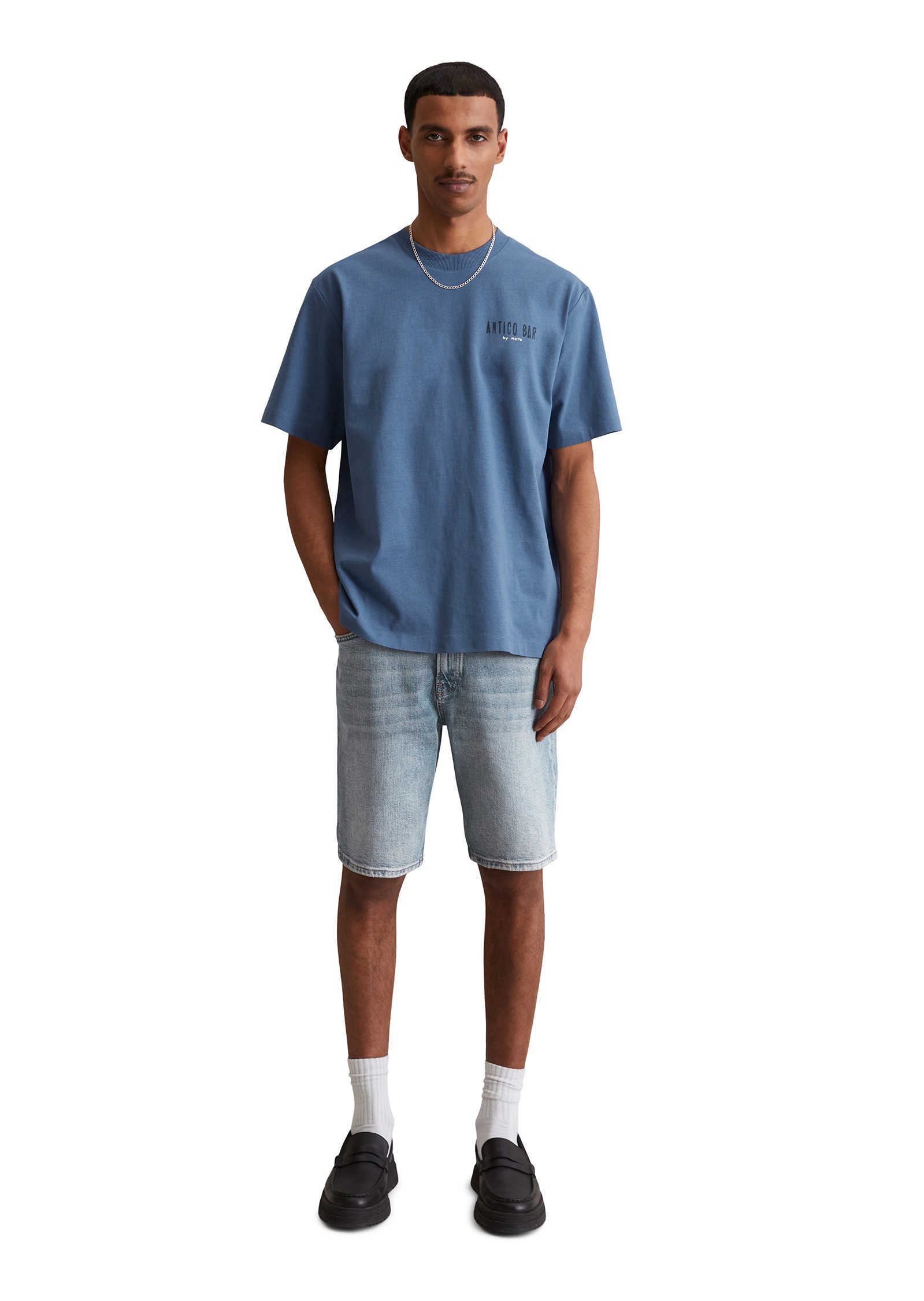 Marc O'Polo DENIM T-Shirt »mit markantem Rückenprint«