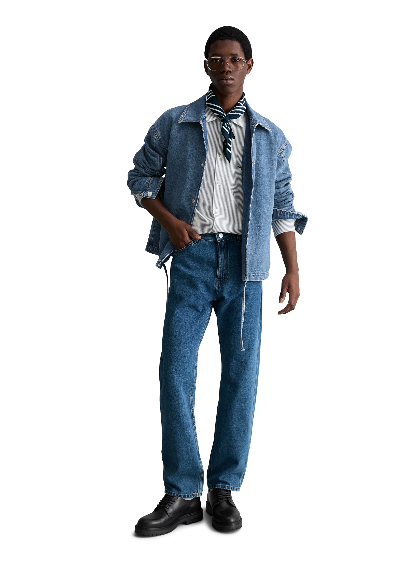 Marc O'Polo DENIM Jeansjacke »mit Ananasfasern« ohne Kapuze