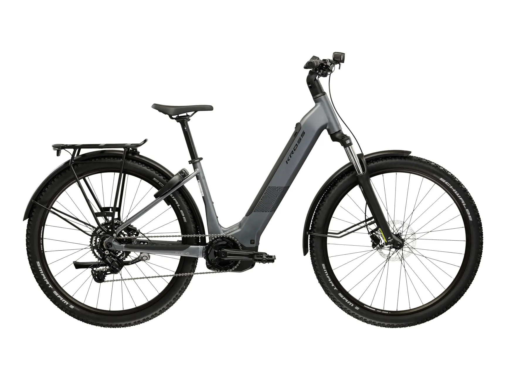 KROSS E-Bike, 38cm, 27,5+ Zoll (69,85cm)grau, schwarz, Elektrofahrräder